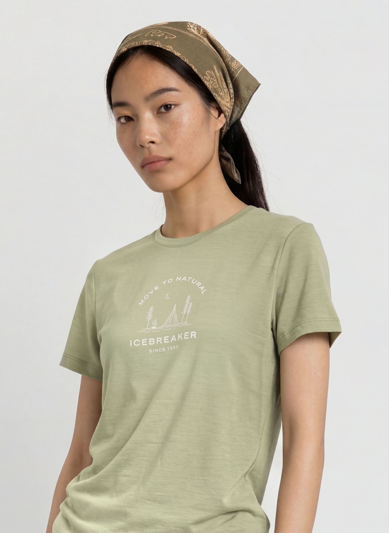 icebreaker T-shirt 150 TECH LITE van merinowol: KAKI