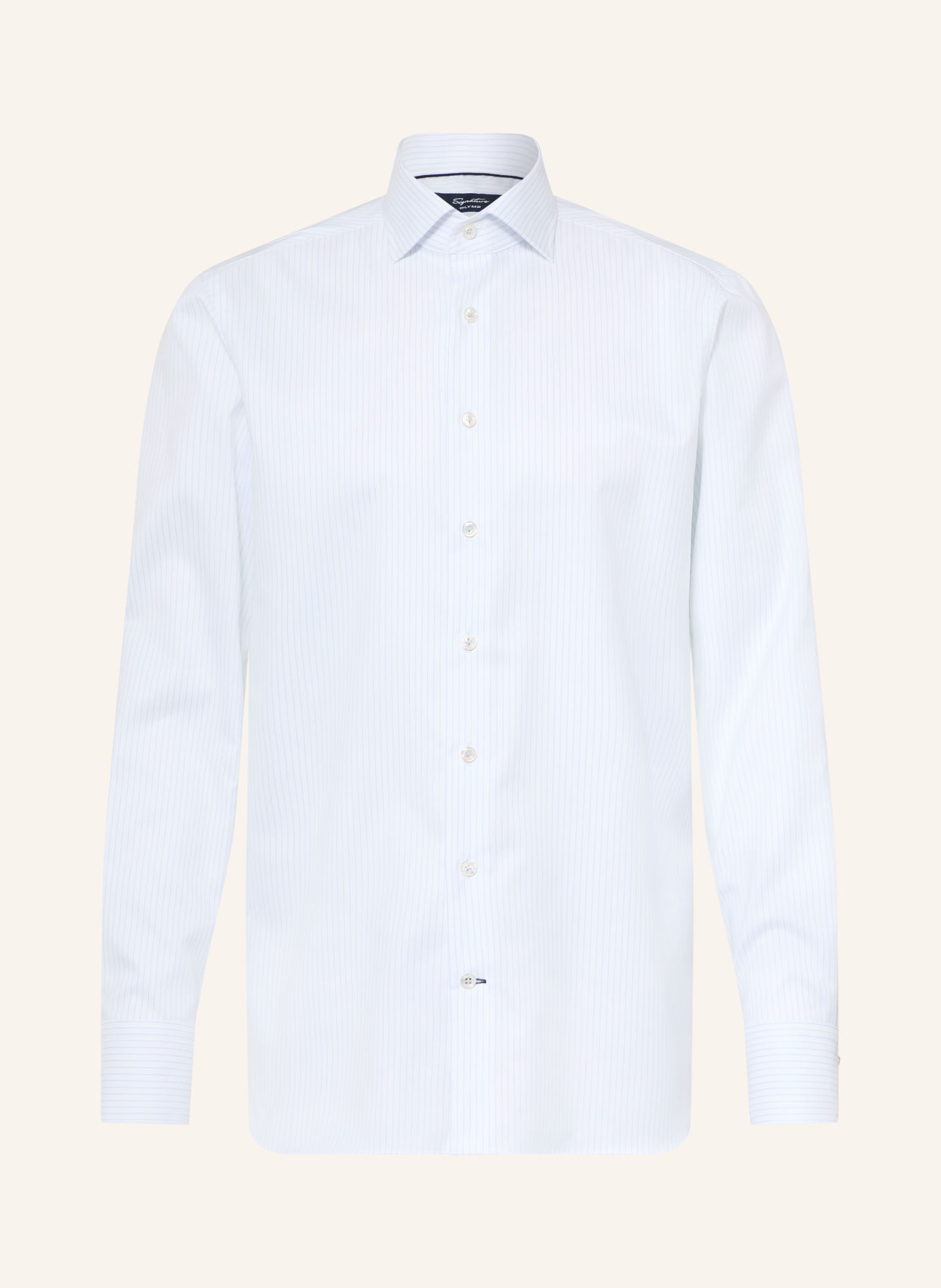 OLYMP SIGNATURE Hemd Signature tailored fit: WEISS / BLAU