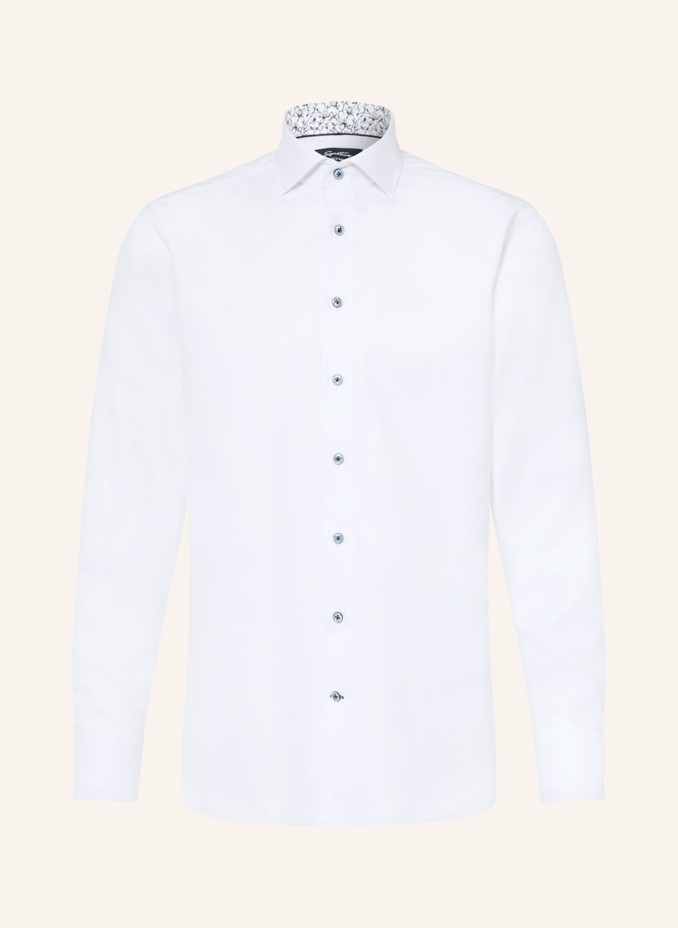 OLYMP SIGNATURE Košile SIGNATURE, střih tailored fit: BÍLÁ