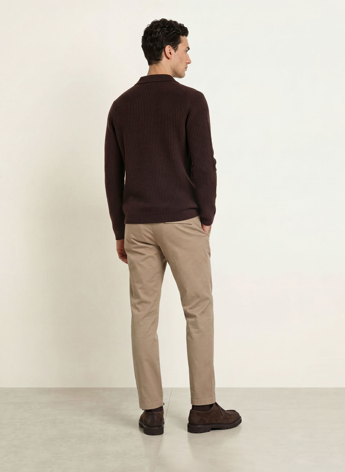 OLYMP SIGNATURE Pull: MARRON FONCÉ