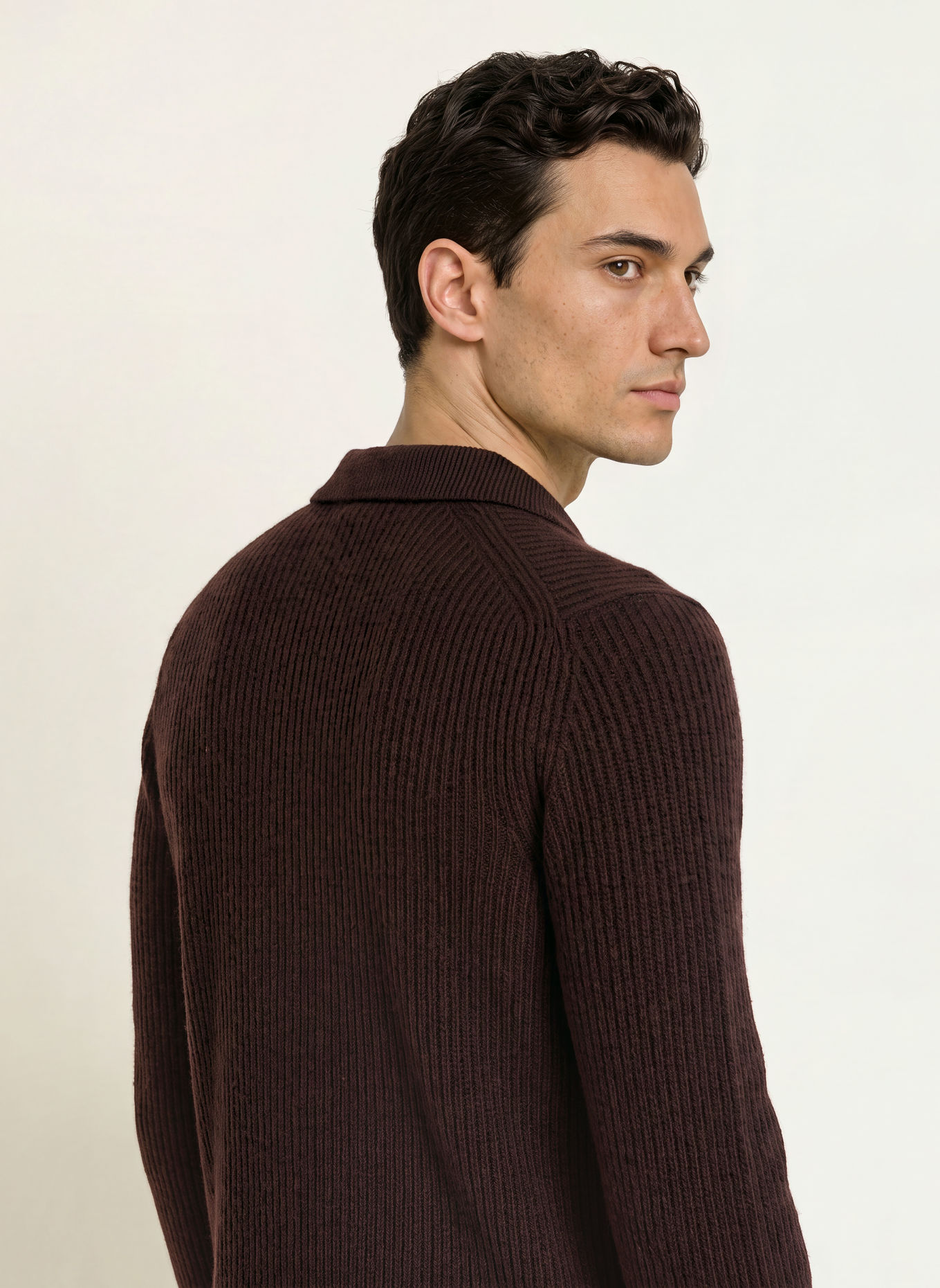 OLYMP SIGNATURE Pull: MARRON FONCÉ