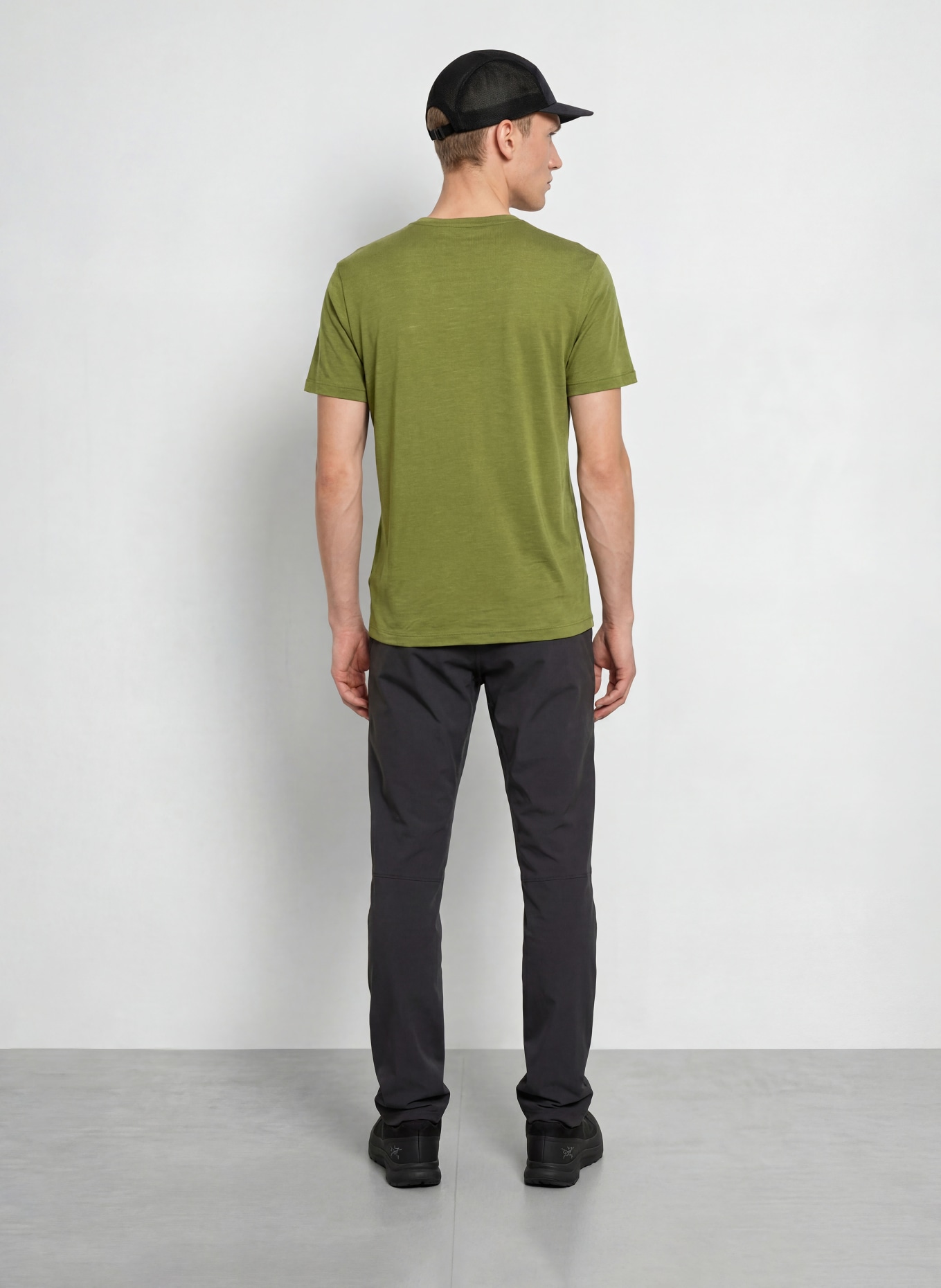 icebreaker T-shirt 150 TECH LITE van merinowol: GROEN / ORANJE