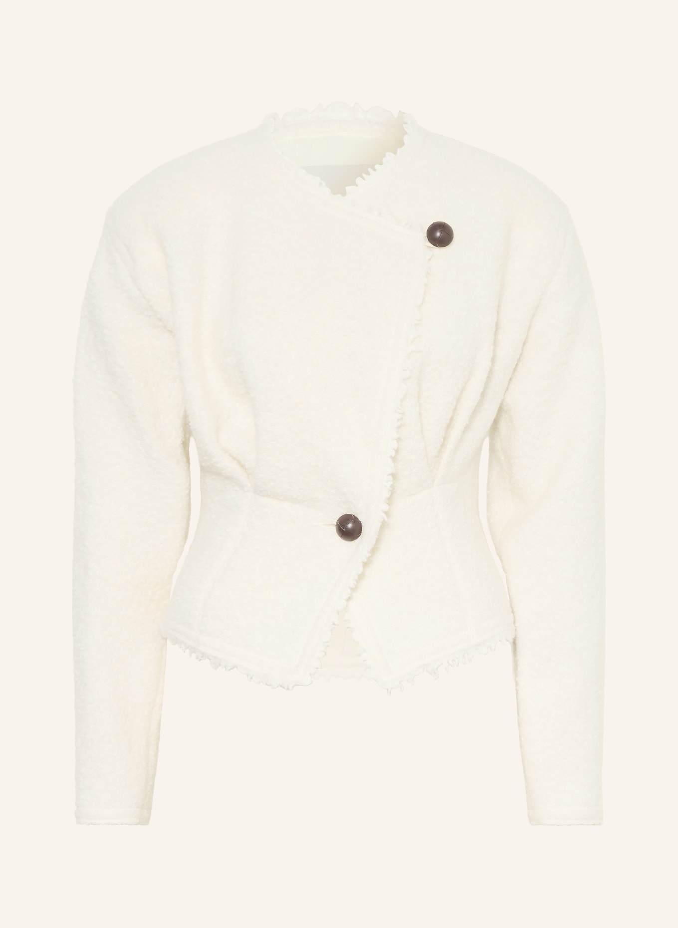 ISABEL MARANT Blazer en bouclé SUNA: ÉCRU