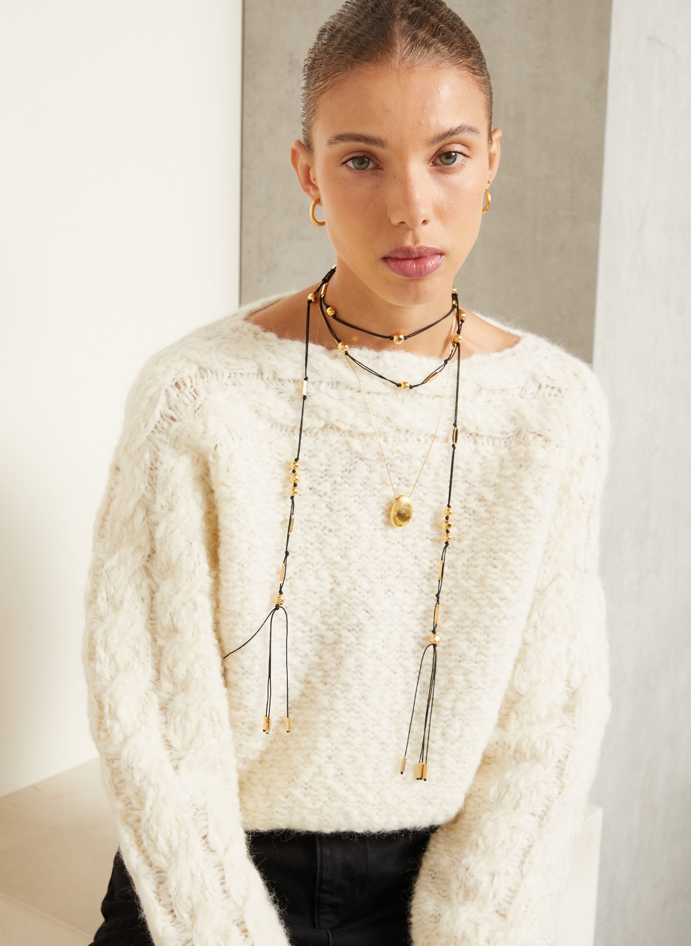ISABEL MARANT Pulover PONARA: ECRU