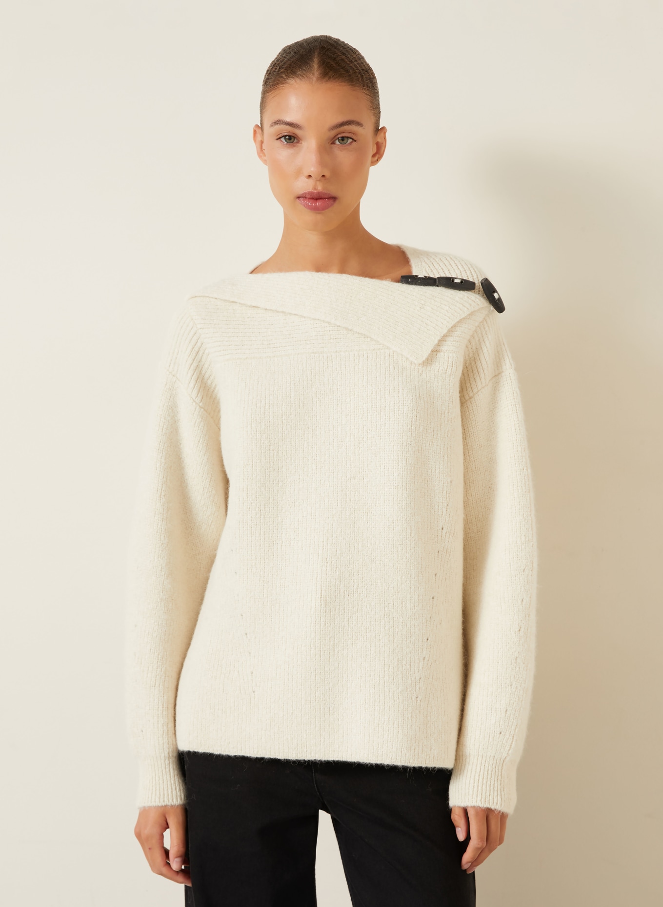 ISABEL MARANT Pull THAIS en alpaga: ÉCRU