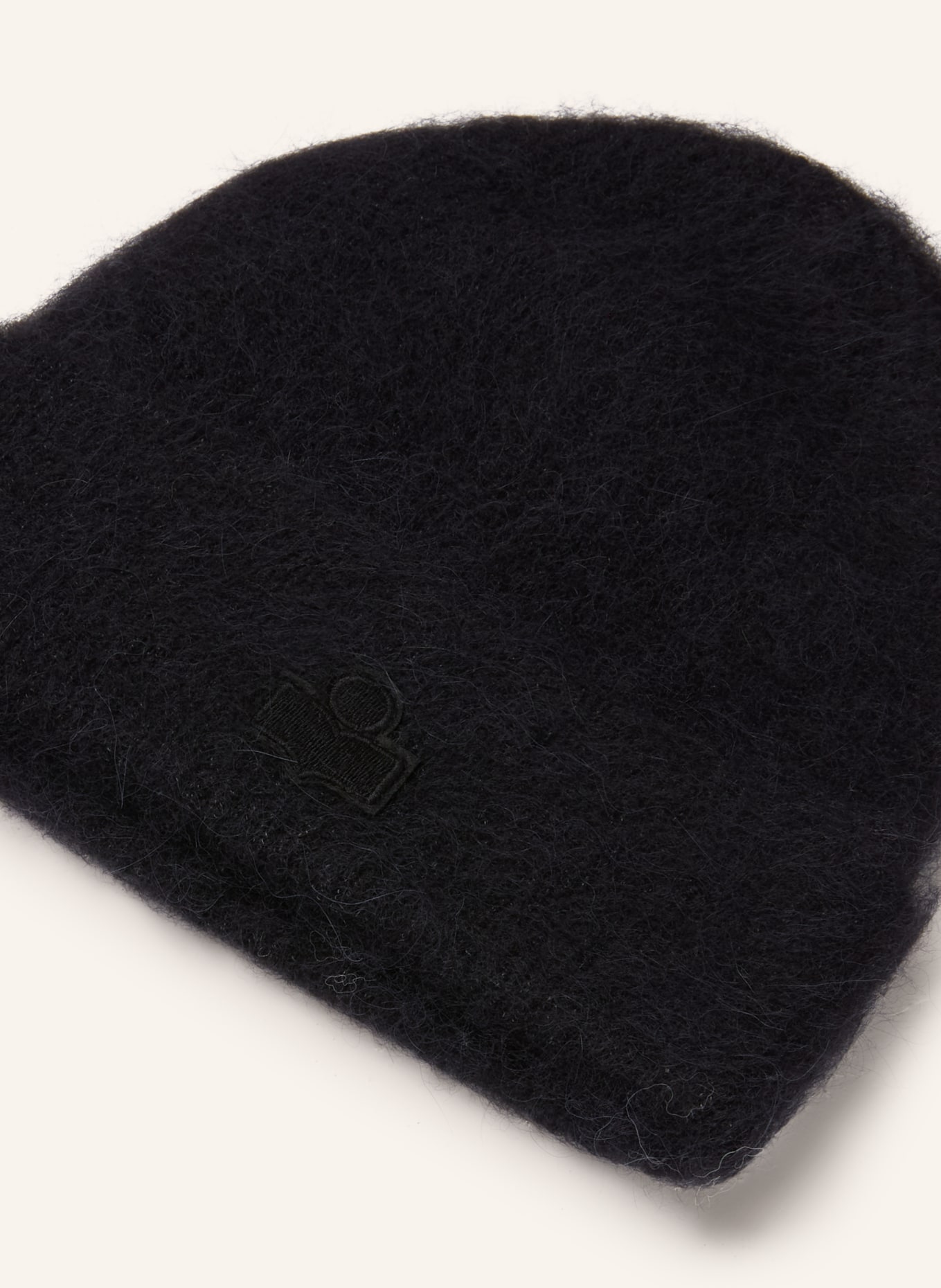 ISABEL MARANT Bonnet PEETA en alpaga: NOIR
