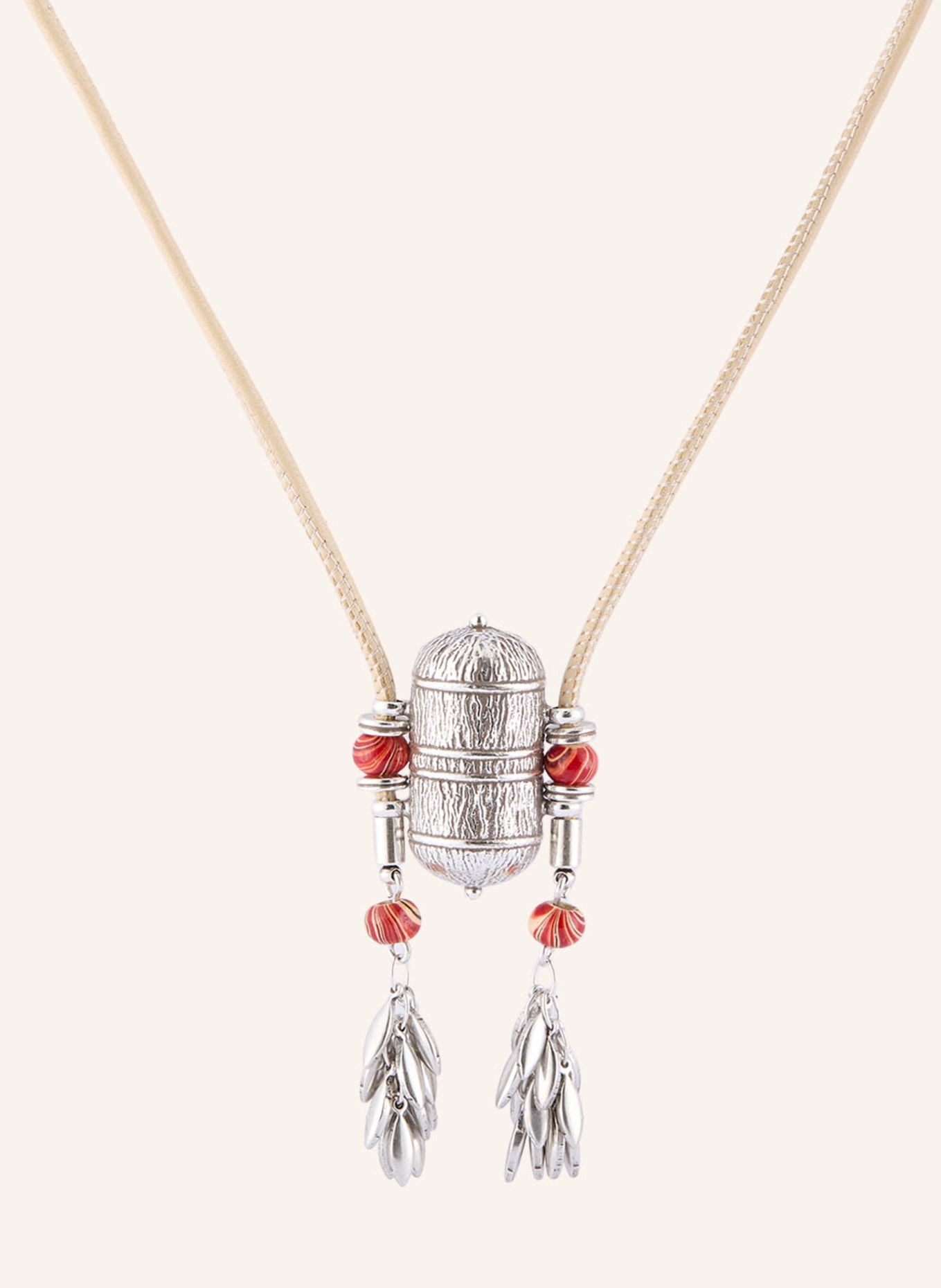 ISABEL MARANT Necklace NECKLACE: BEIGE / SILVER / RED