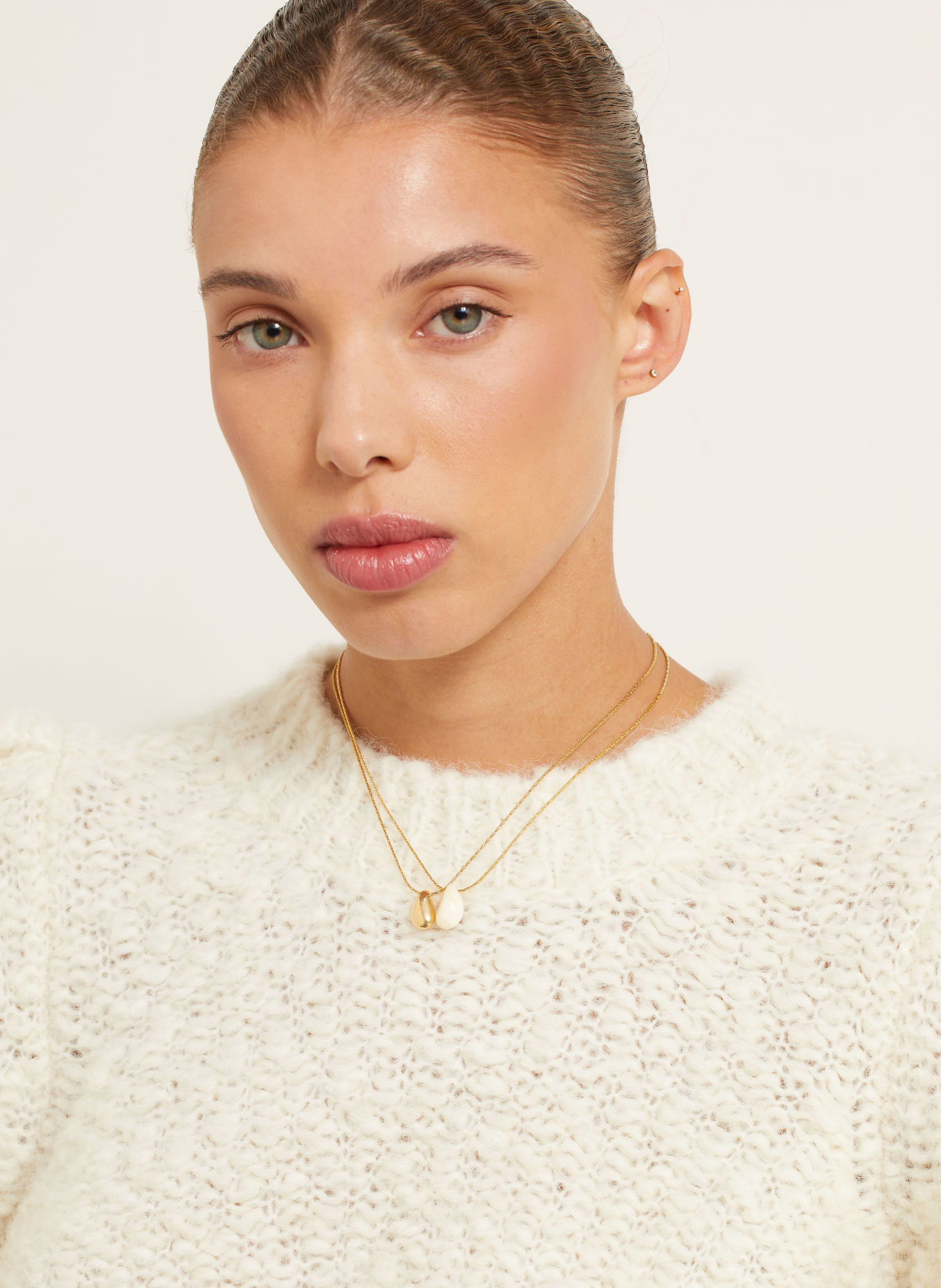 ISABEL MARANT Necklace SHORT NECKLACE: GOLD / WHITE
