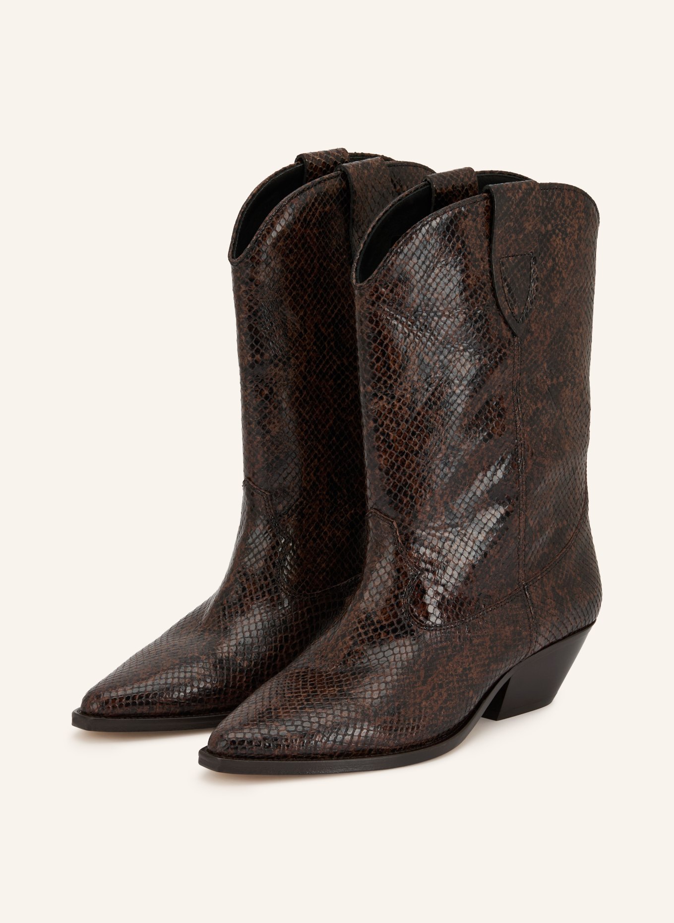 ISABEL MARANT Cowboystövlar DUERTO: MÖRKBRUN / SVART