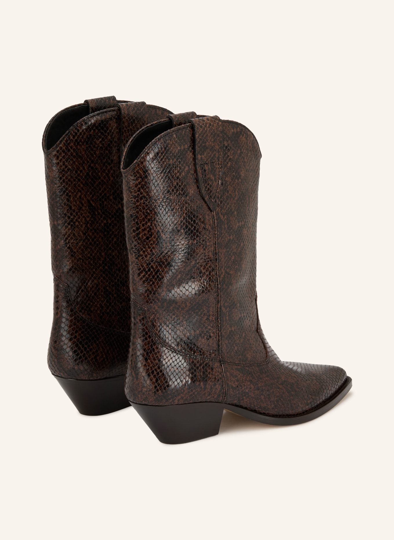 ISABEL MARANT Cowboystövlar DUERTO: MÖRKBRUN / SVART