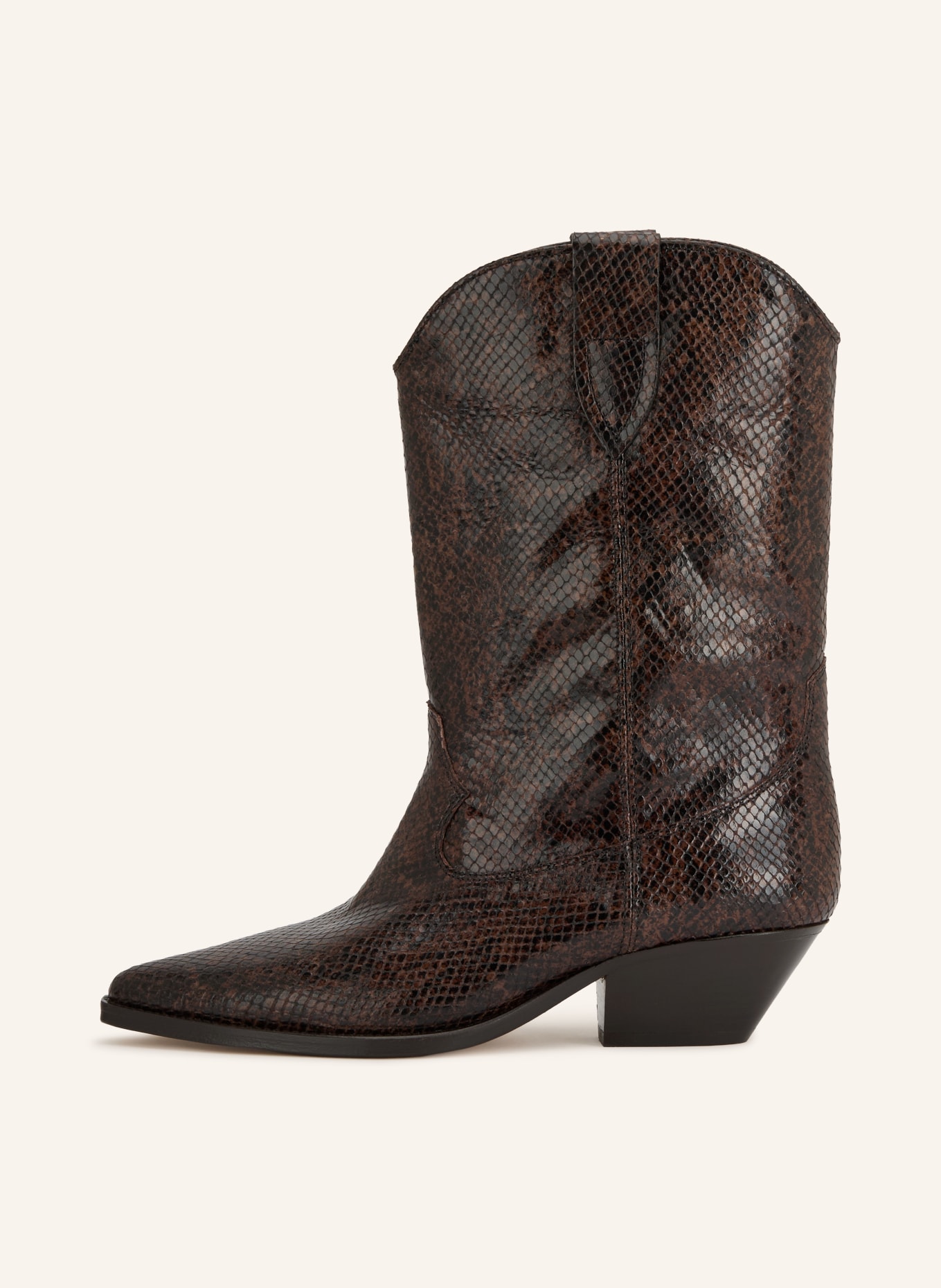 ISABEL MARANT Cowboystövlar DUERTO: MÖRKBRUN / SVART