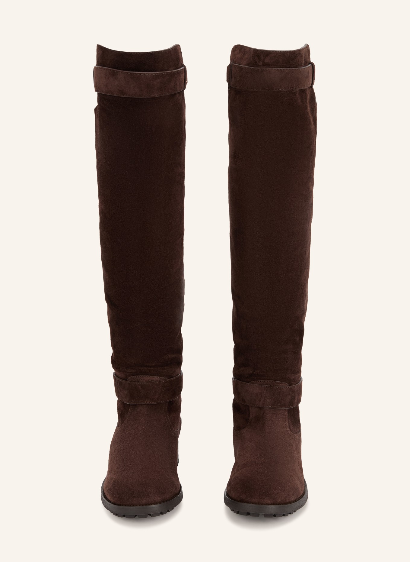 JIMMY CHOO Bottes BIKER KB: MARRON FONCÉ