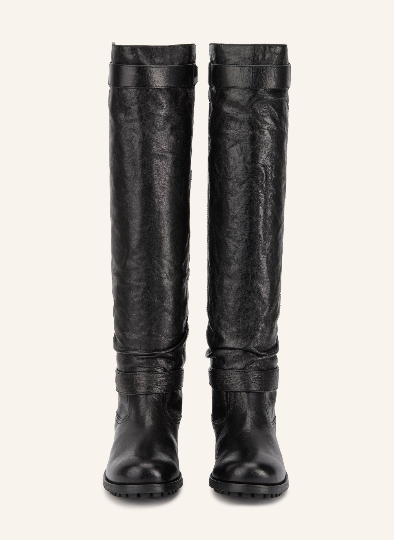 JIMMY CHOO Bottes BIKER: NOIR / ARGENT