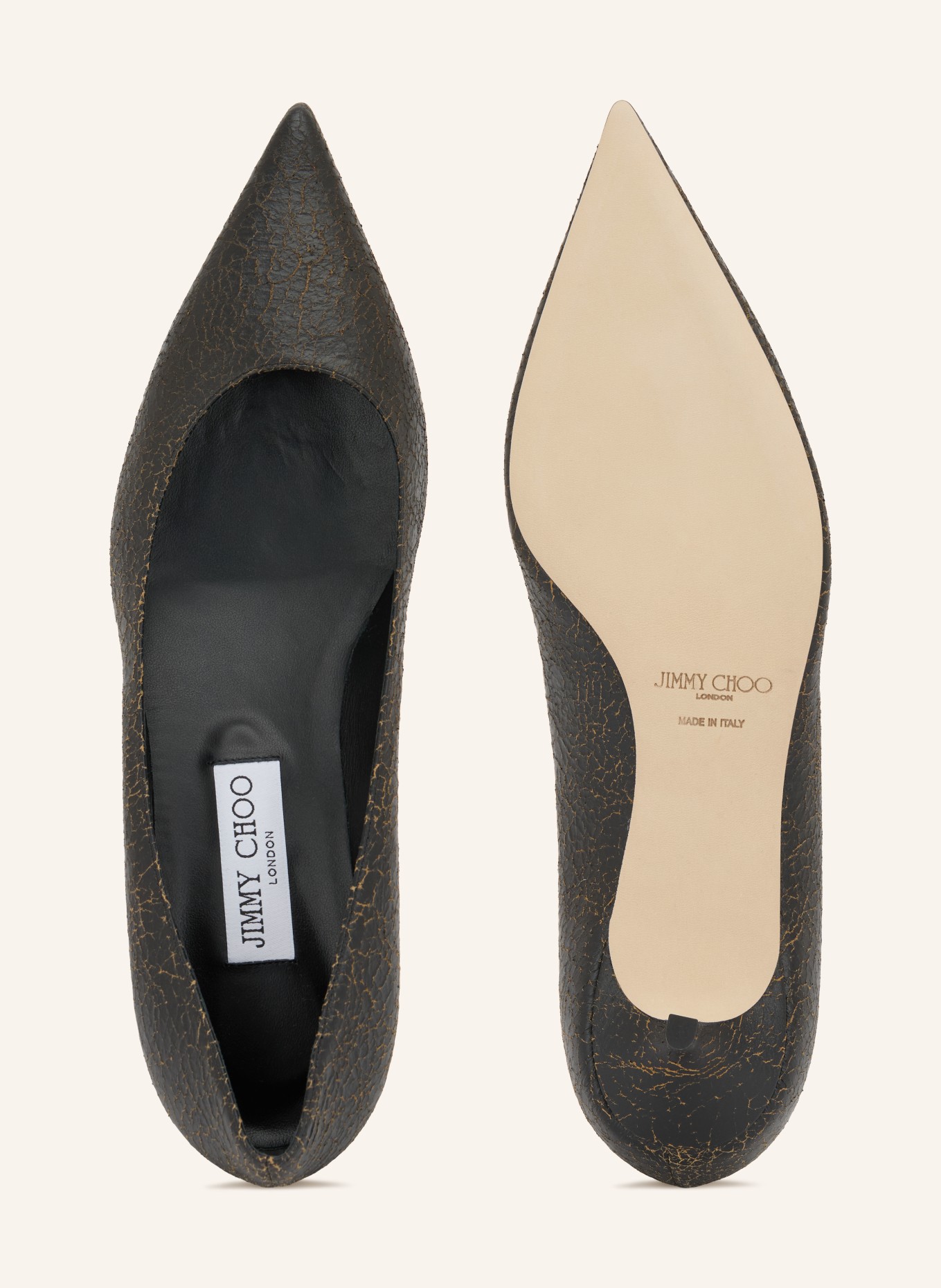 JIMMY CHOO Escarpins AMELIA: MARRON FONCÉ