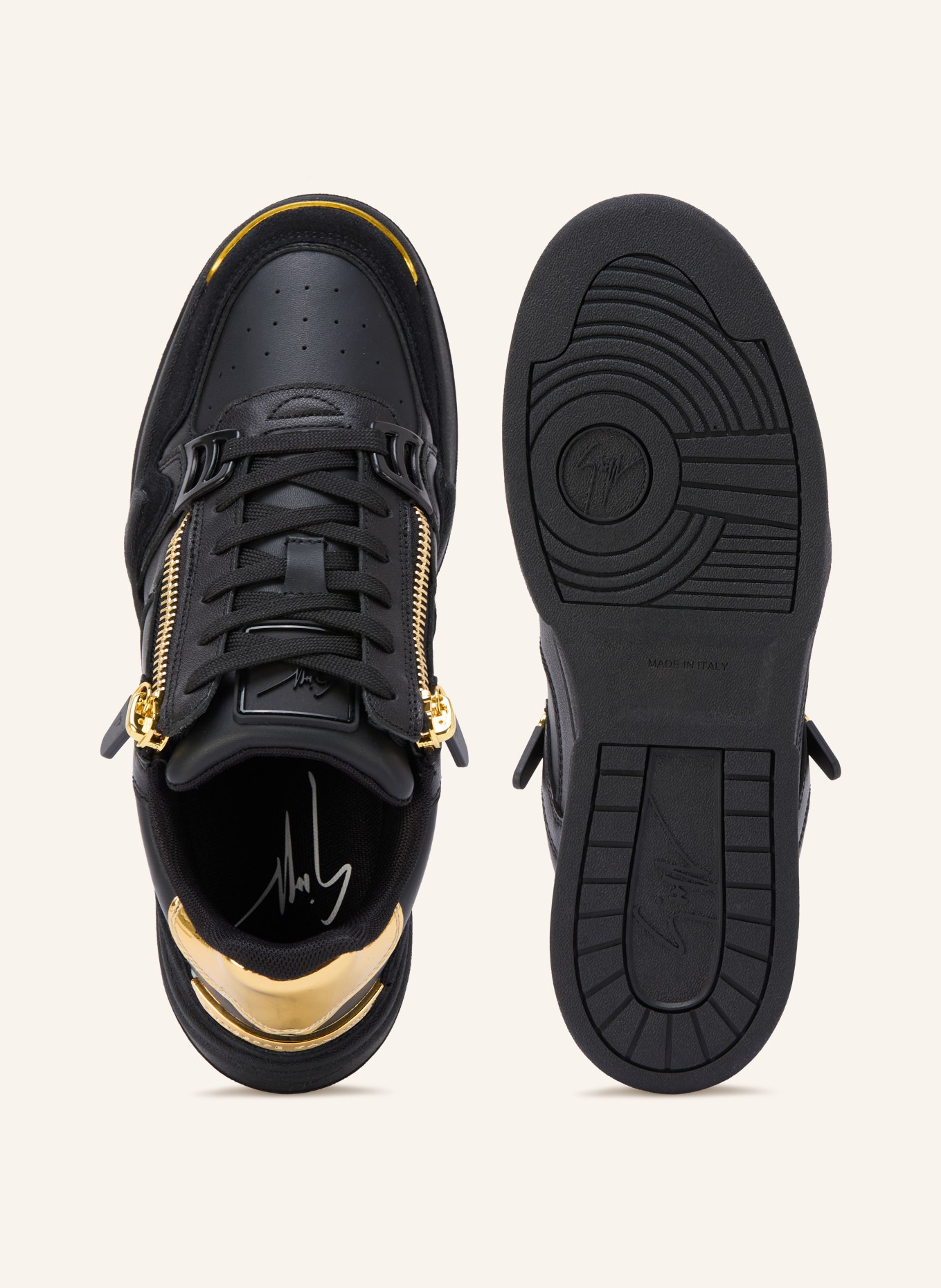 GIUSEPPE ZANOTTI DESIGN Sneaker: SCHWARZ / GOLD