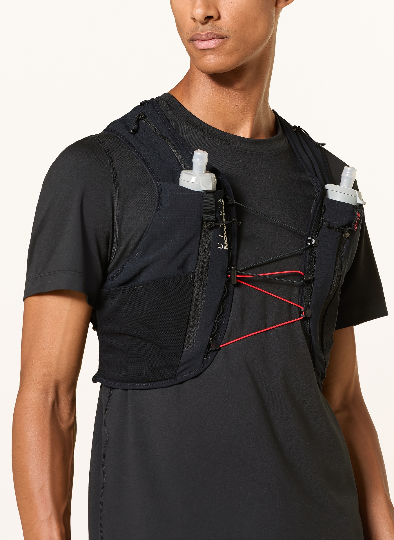 SALOMON Hardloopbodywarmer S/LAB ULTRA 12: ZWART