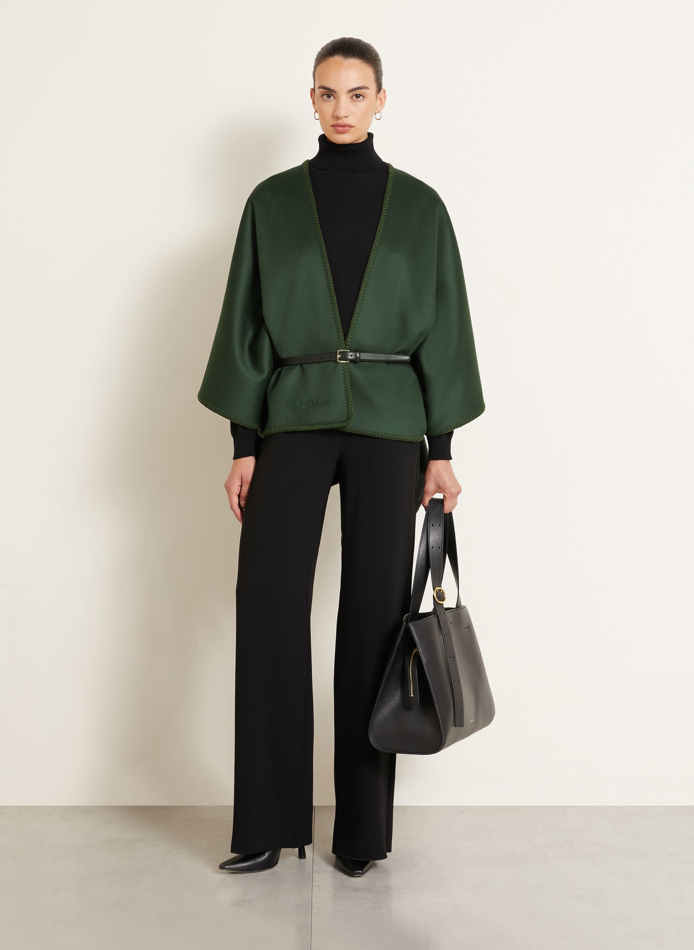 Max Mara COLOMBA Stole: DARK GREEN