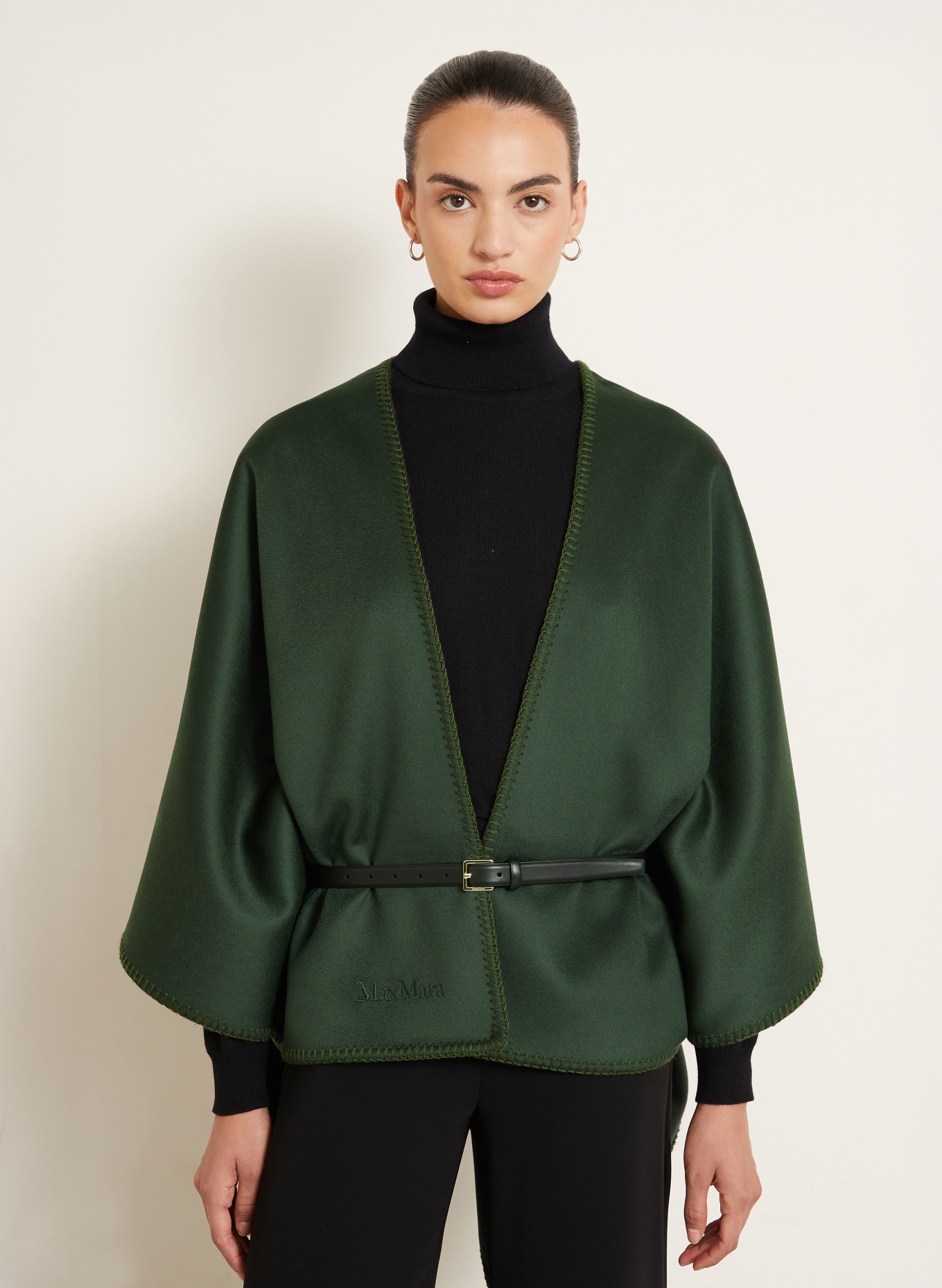 Max Mara COLOMBA Stole: DARK GREEN