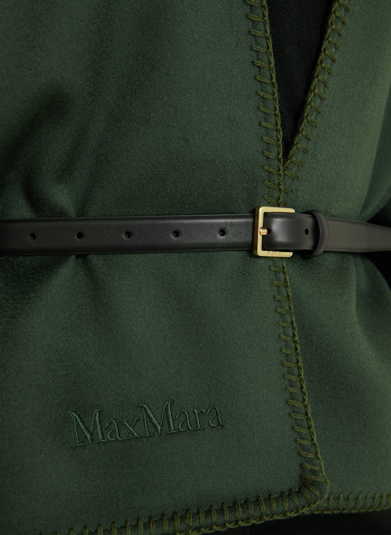 Max Mara COLOMBA Stole: DARK GREEN
