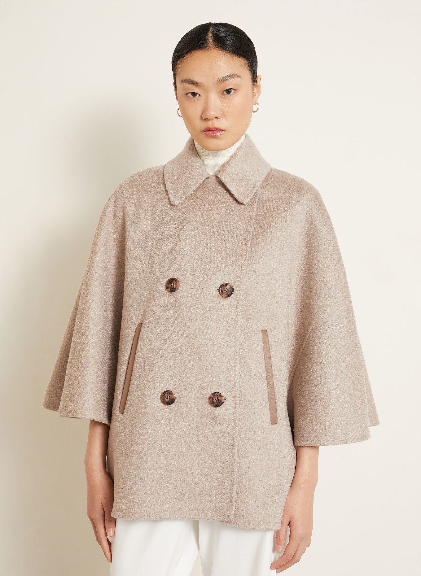 Max Mara Kashmir-kappe OSPITE: BEIGE