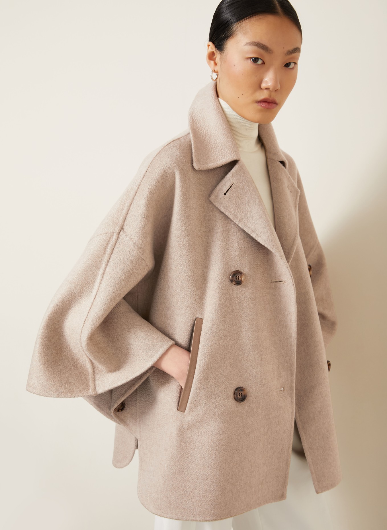 Max Mara Kashmir-kappe OSPITE: BEIGE