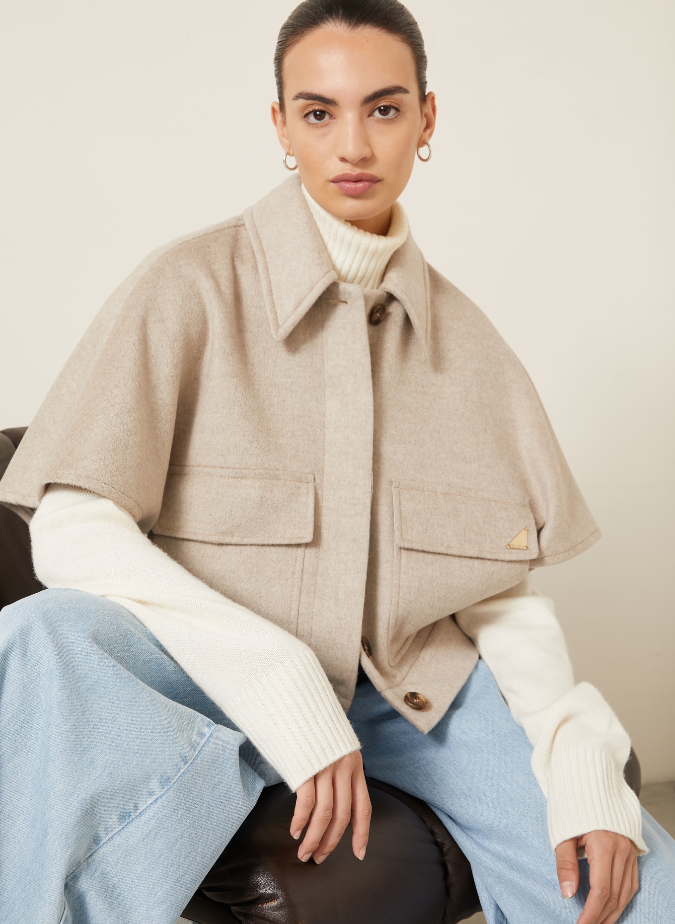 Max Mara Cashmere-Cape DREAM: BEIGE