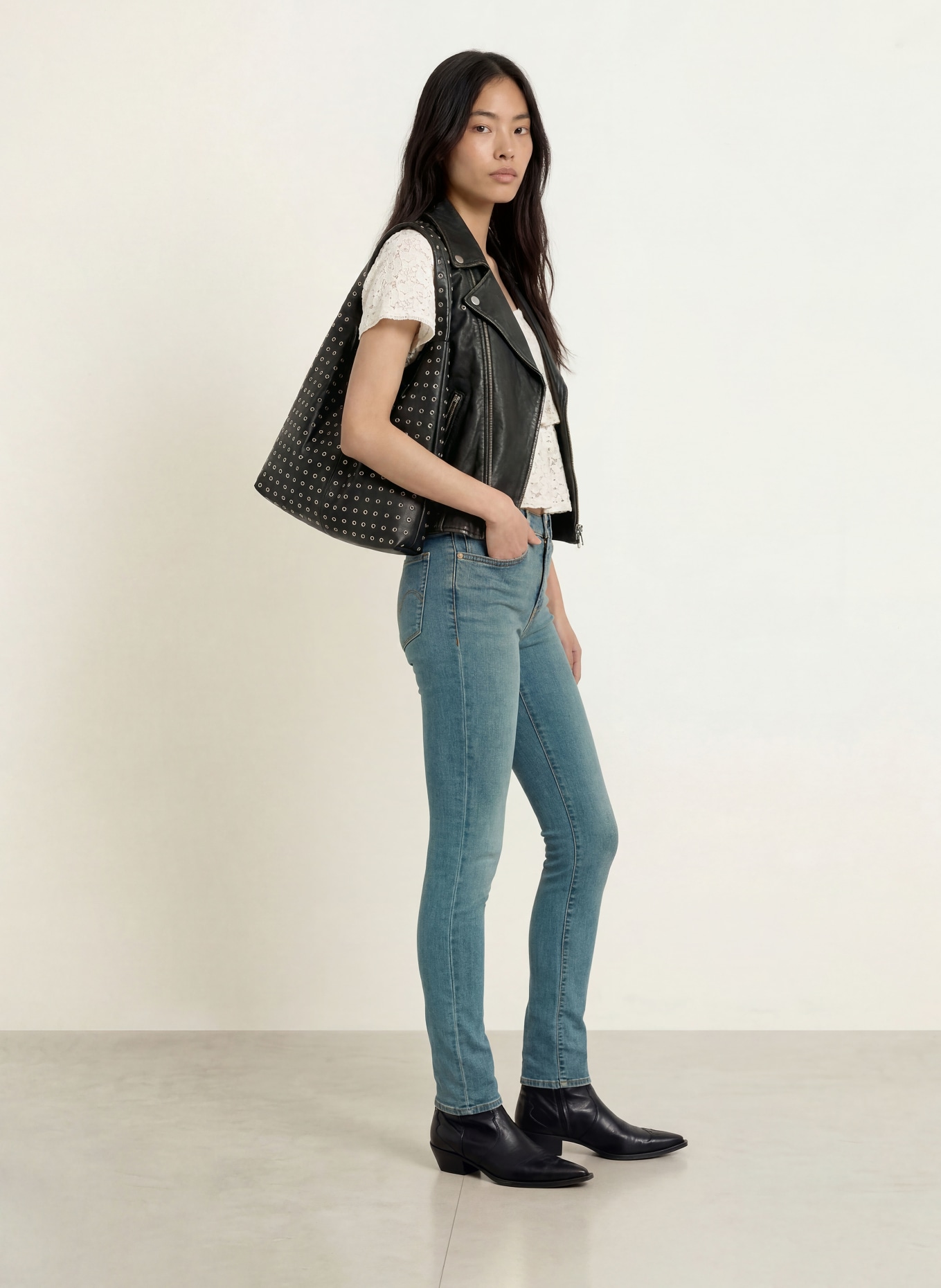 Levi's® Skinny džíny 311 SHAPING SKINNY: 64 Med Indigo - Worn In