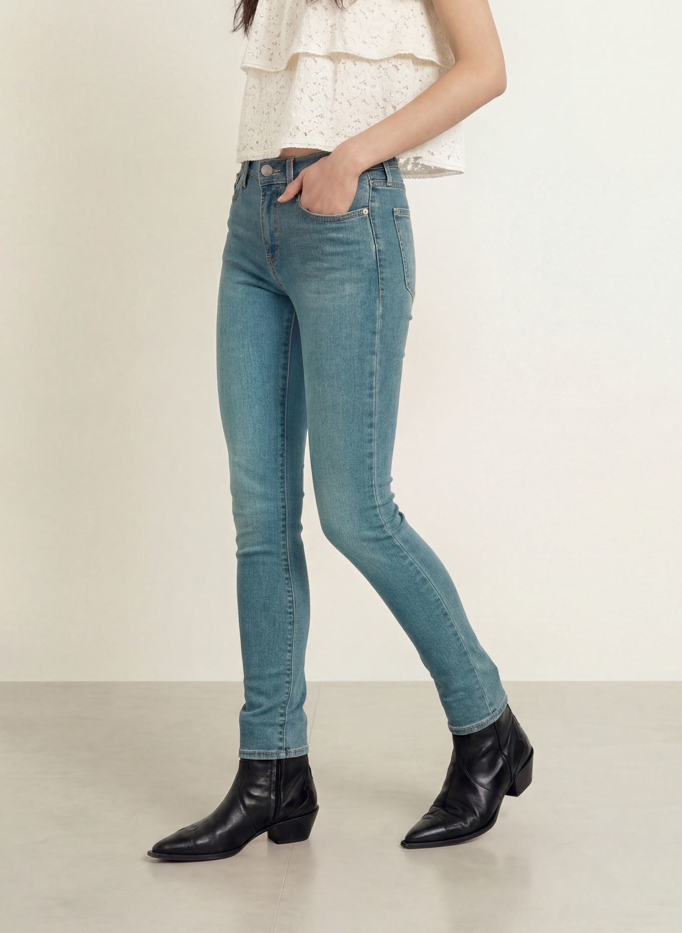 Levi's® Skinny džíny 311 SHAPING SKINNY: 64 Med Indigo - Worn In