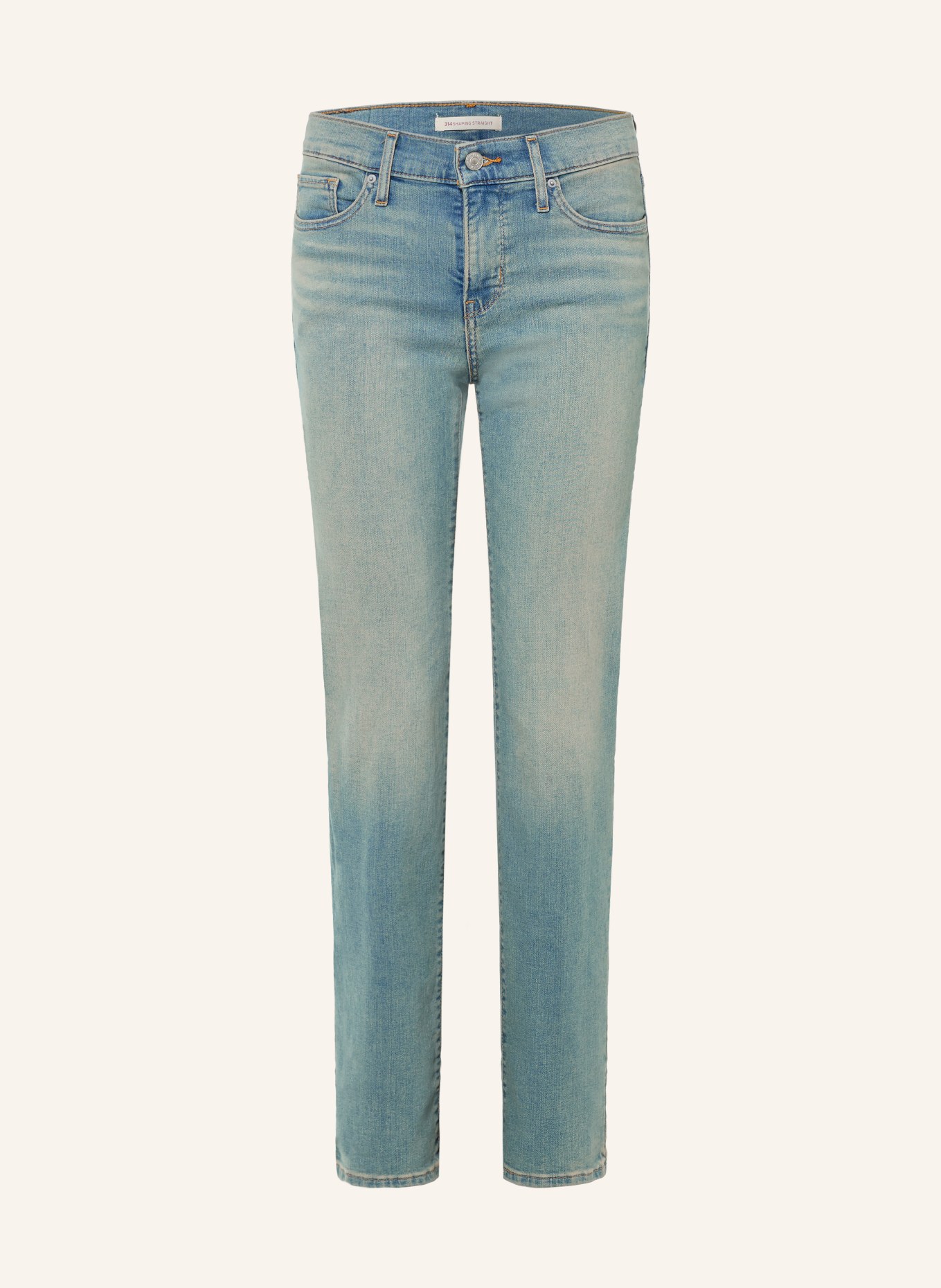 Levi's® Blugi drepți 314 SHAPING STRAIGHT: 35 Med Indigo - Worn In