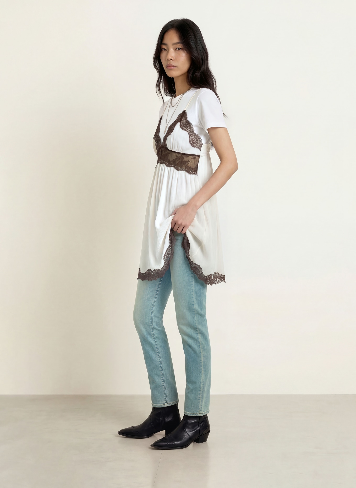 Levi's® Blugi drepți 314 SHAPING STRAIGHT: 35 Med Indigo - Worn In