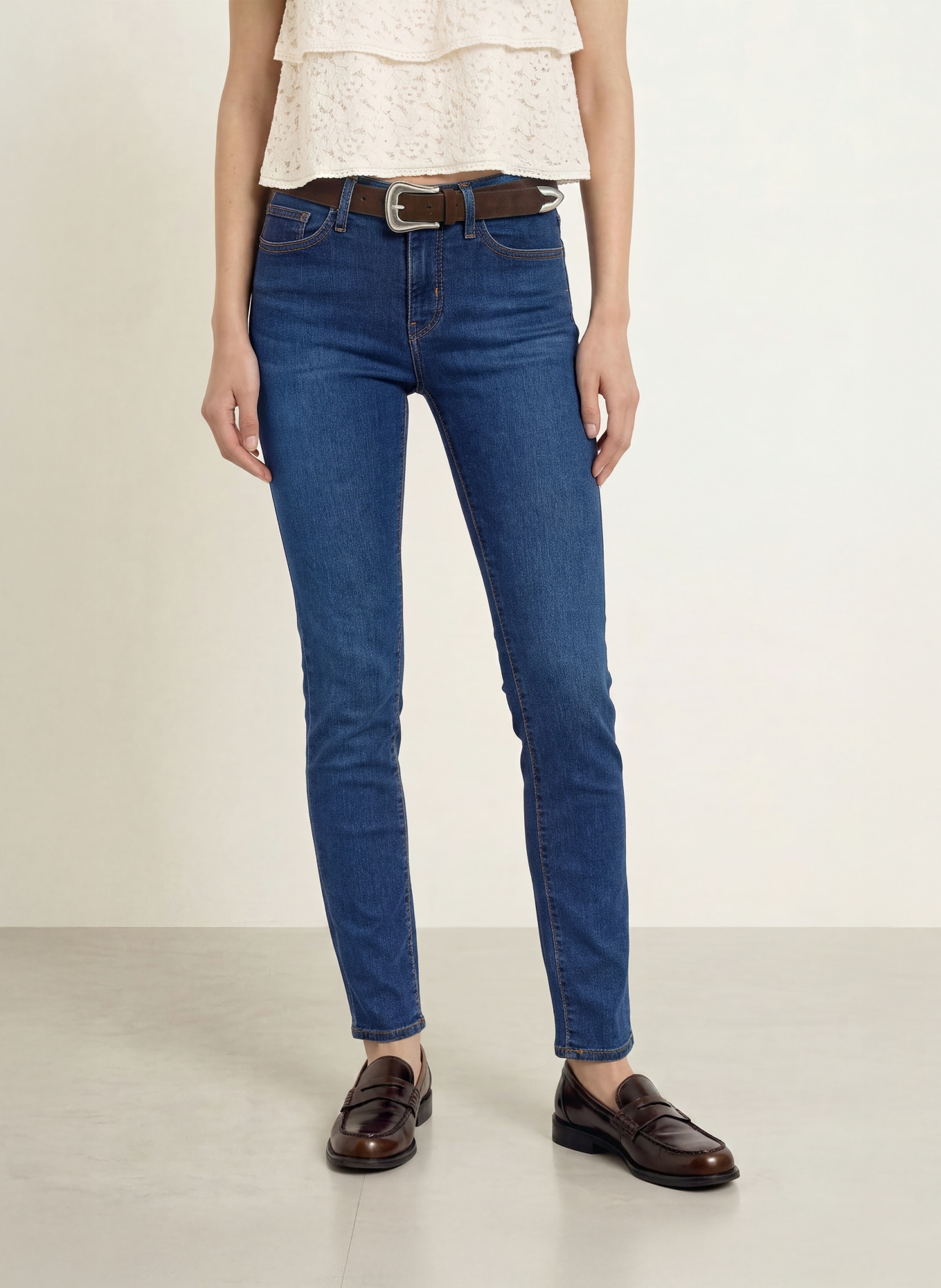 Levi's® Jean skinny 312 SHAPING SLIM NEW BESTIE: 80 Dark Indigo - Worn In