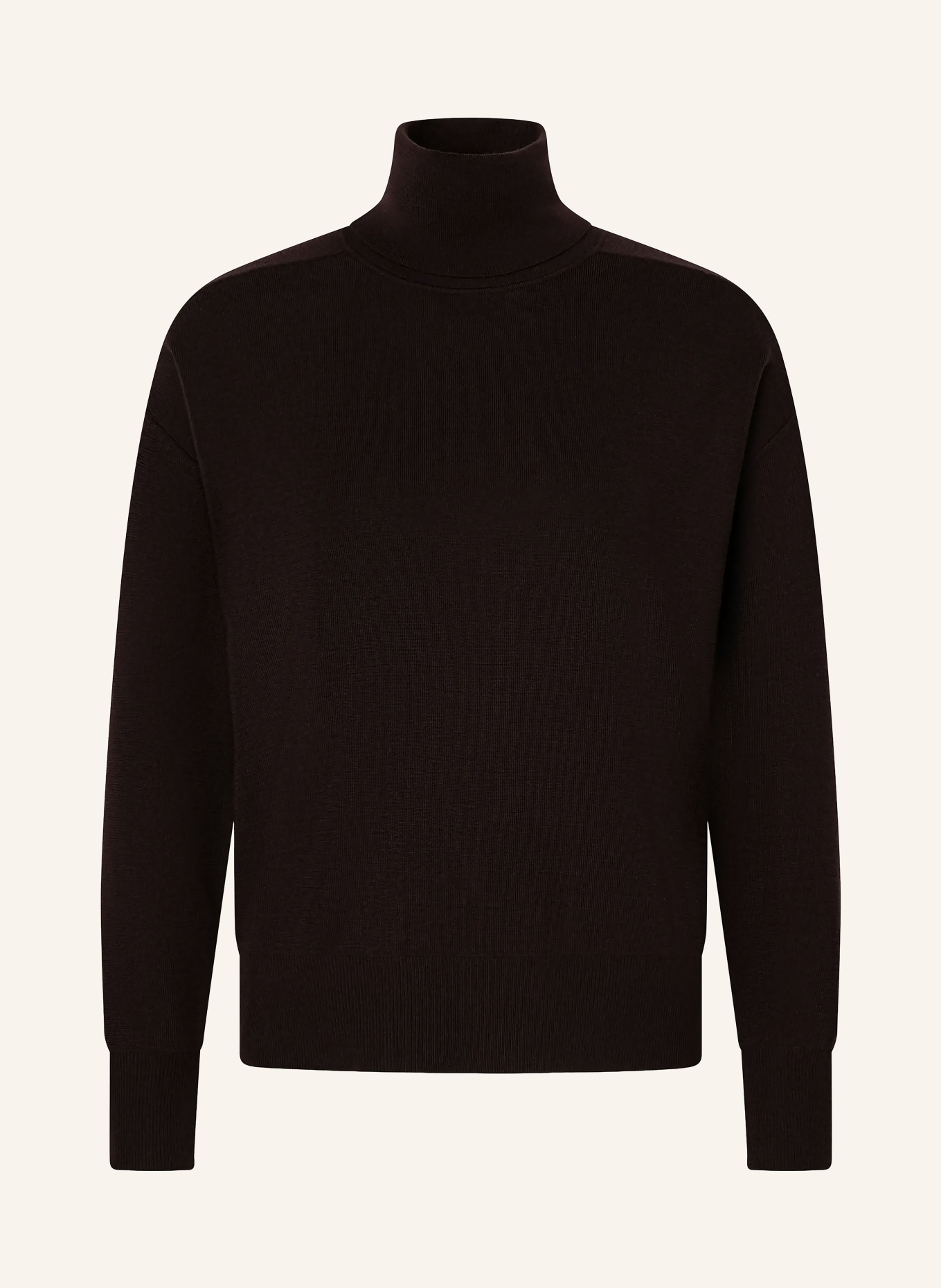 windsor. Rollkragenpullover aus Merinowolle: DUNKELLILA