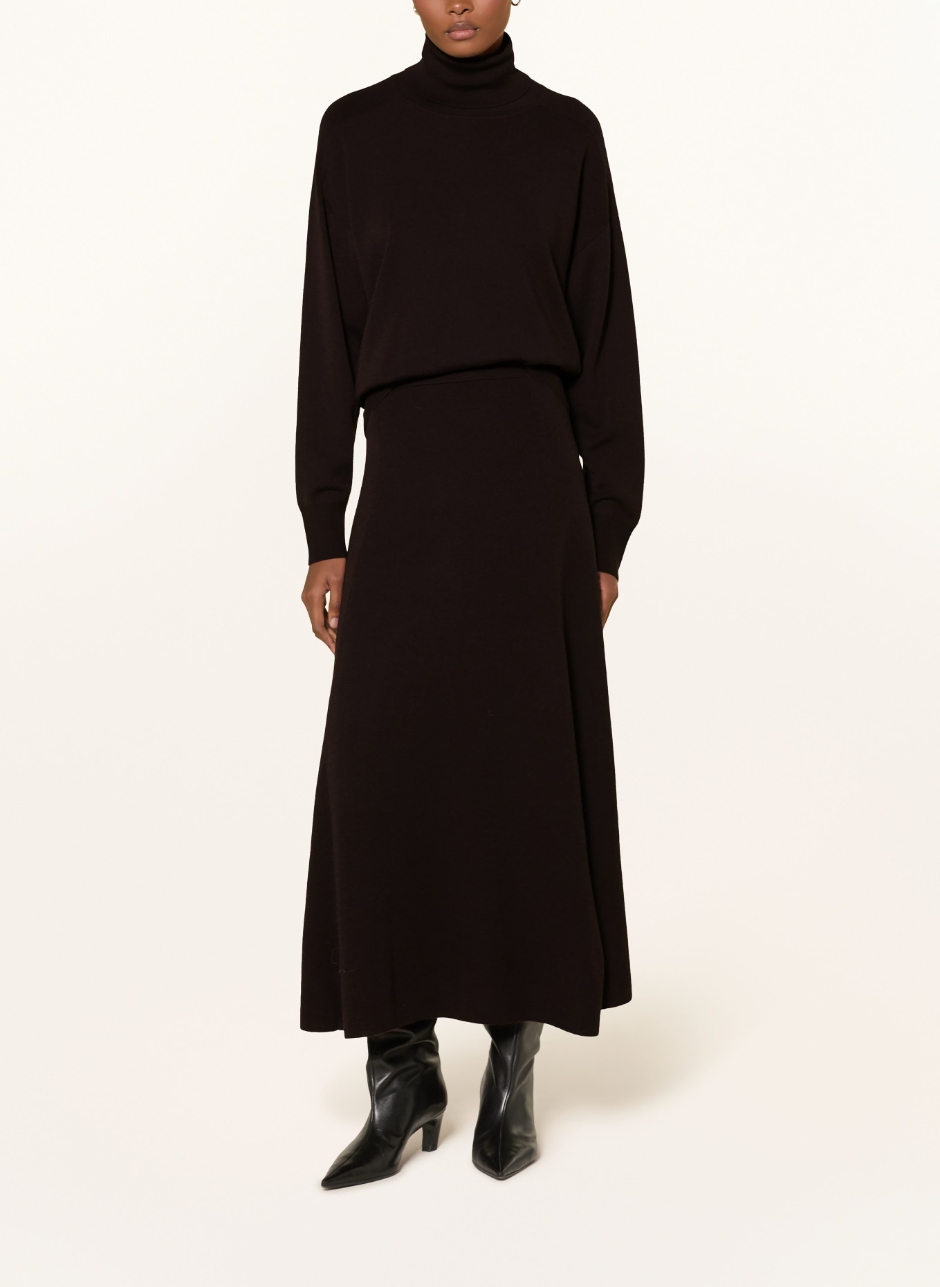 windsor. Rollkragenpullover aus Merinowolle: DUNKELLILA