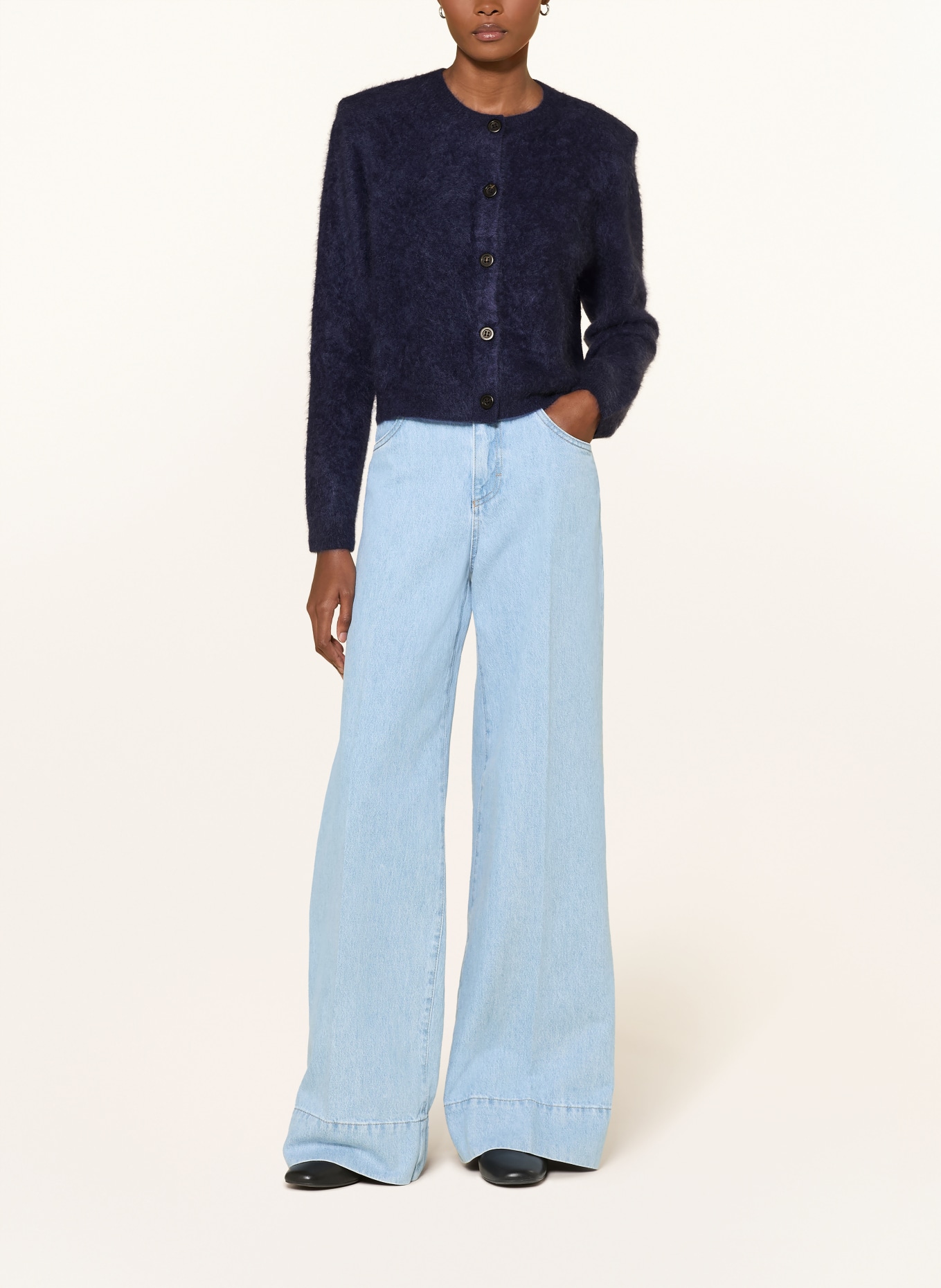 windsor. Gilet en cachemire: BLEU FONCÉ