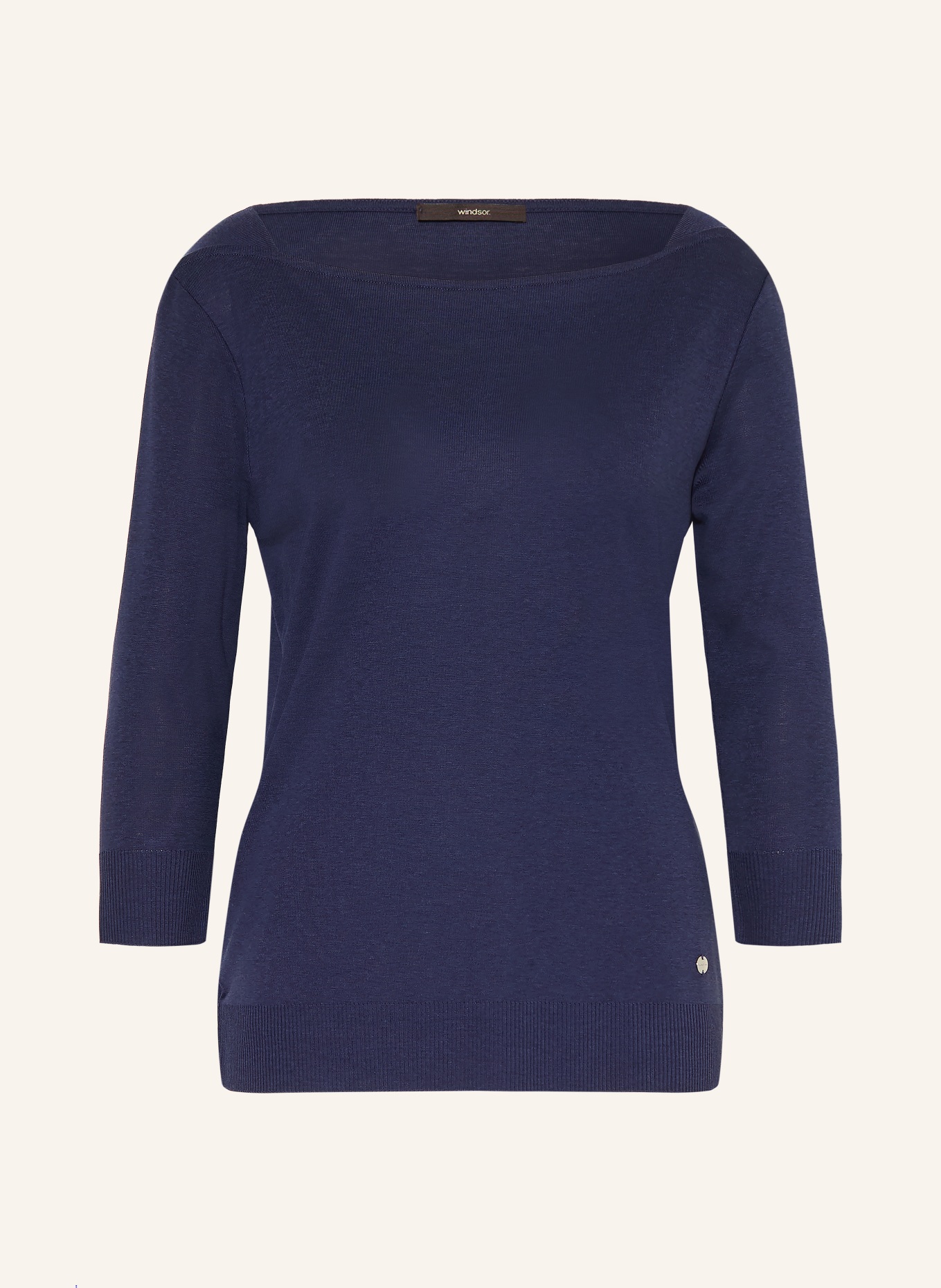 windsor. Shirt mit 3/4-Arm: DUNKELBLAU