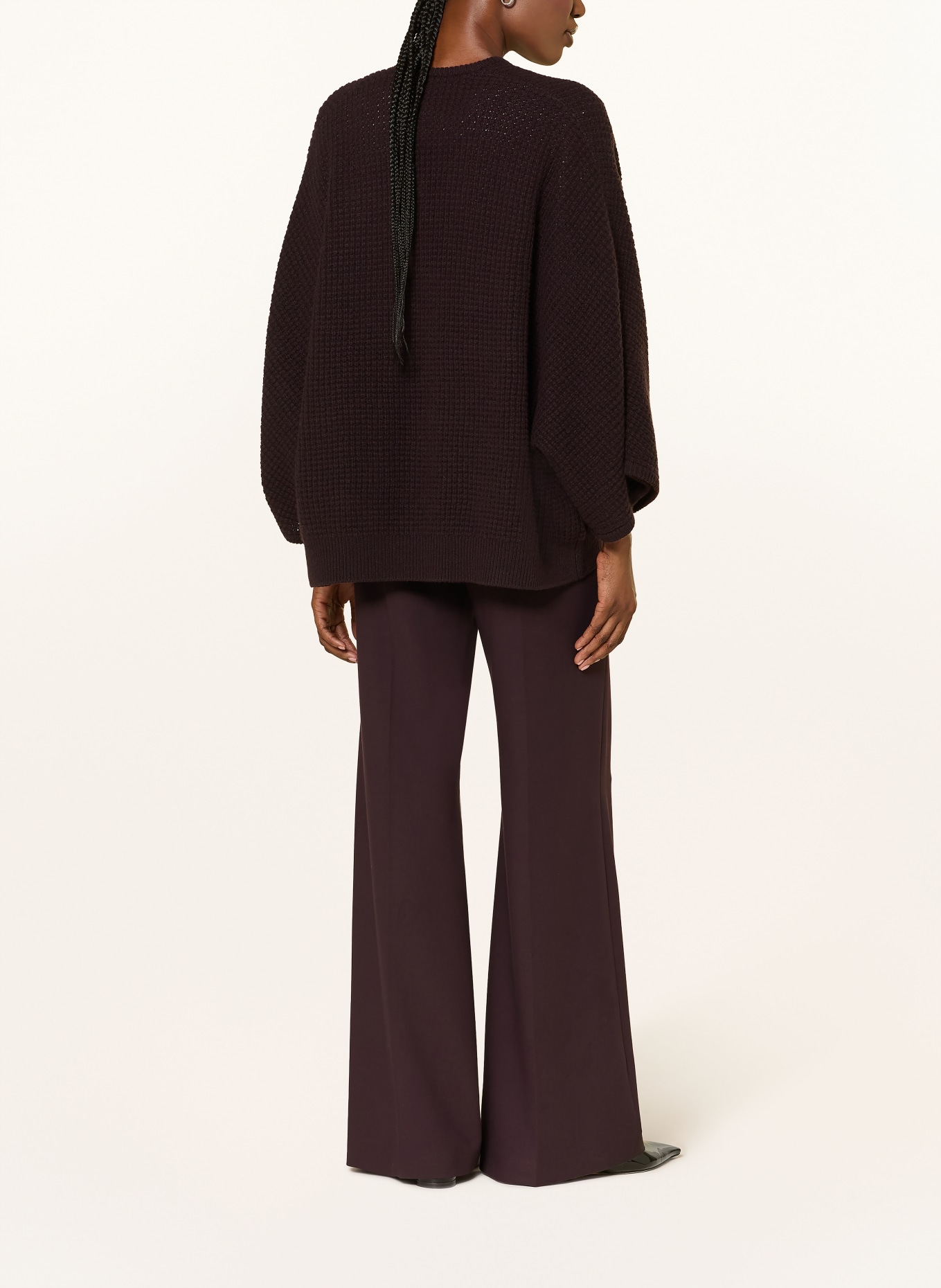 windsor. Gilet ouvert en maille en cachemire: LILAS FONCÉ