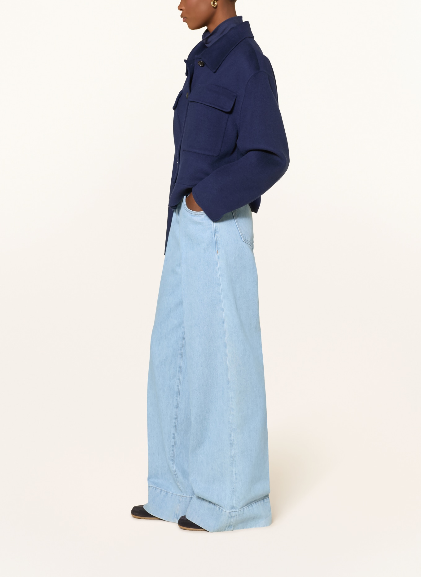 windsor. Wide leg jeans: 466 Open Blue 466