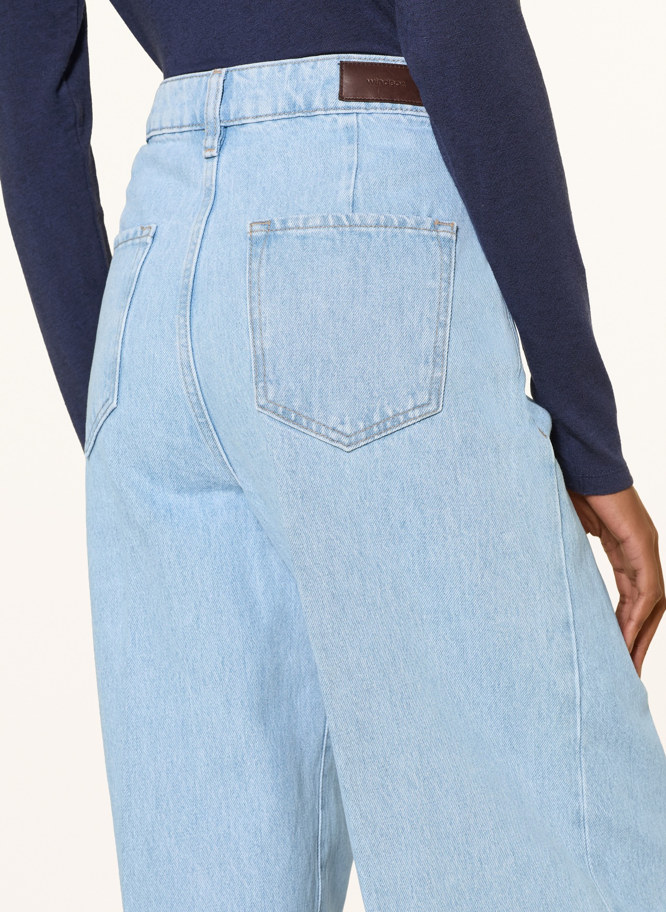 windsor. Wide leg jeans: 466 Open Blue 466