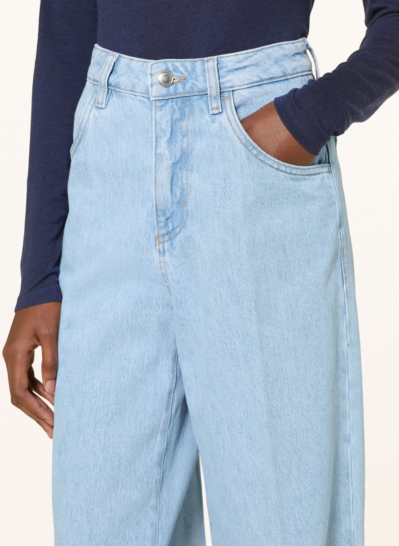 windsor. Wide leg jeans: 466 Open Blue 466