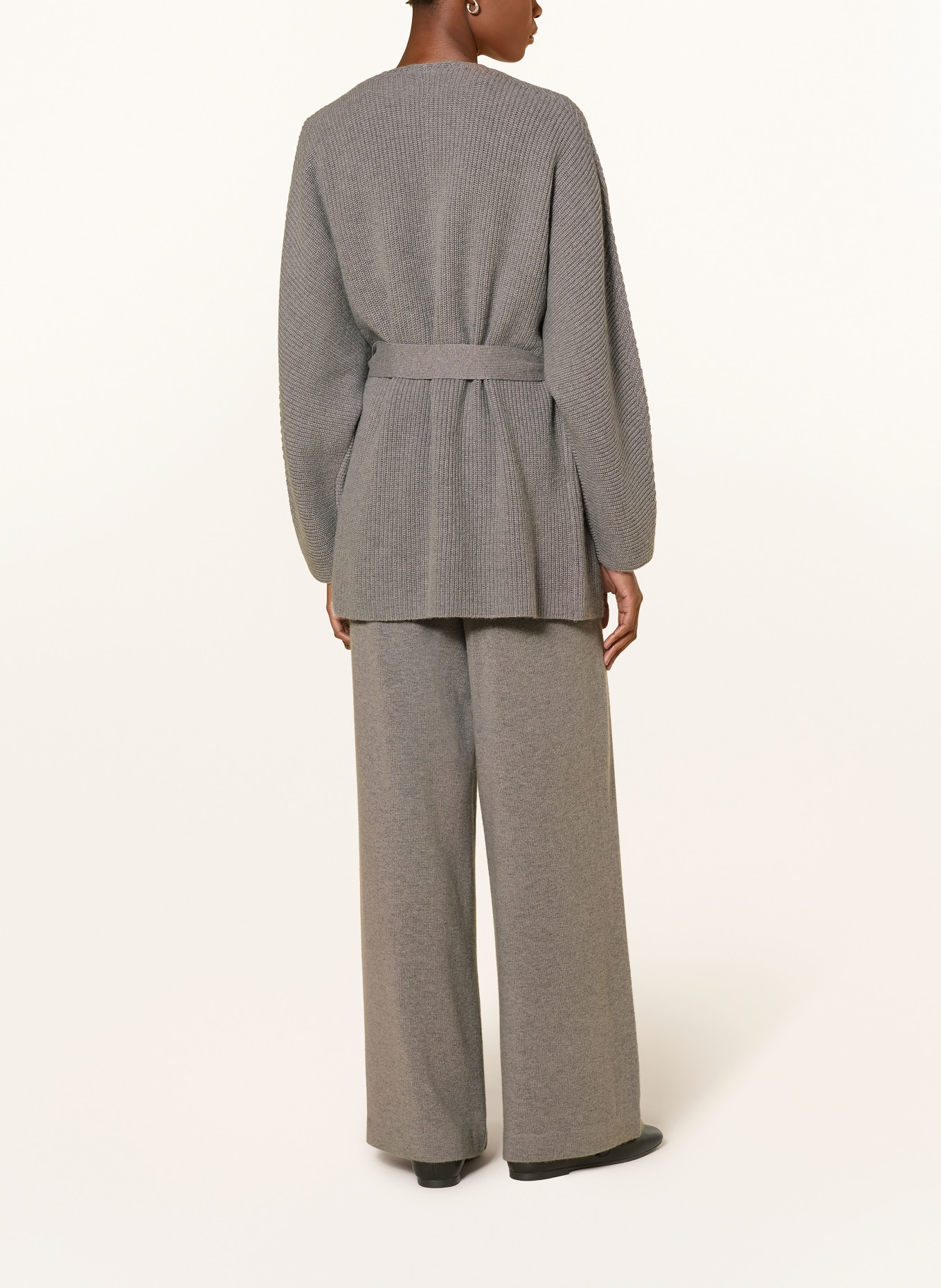 windsor. Knit wrap with cashmere: TAUPE