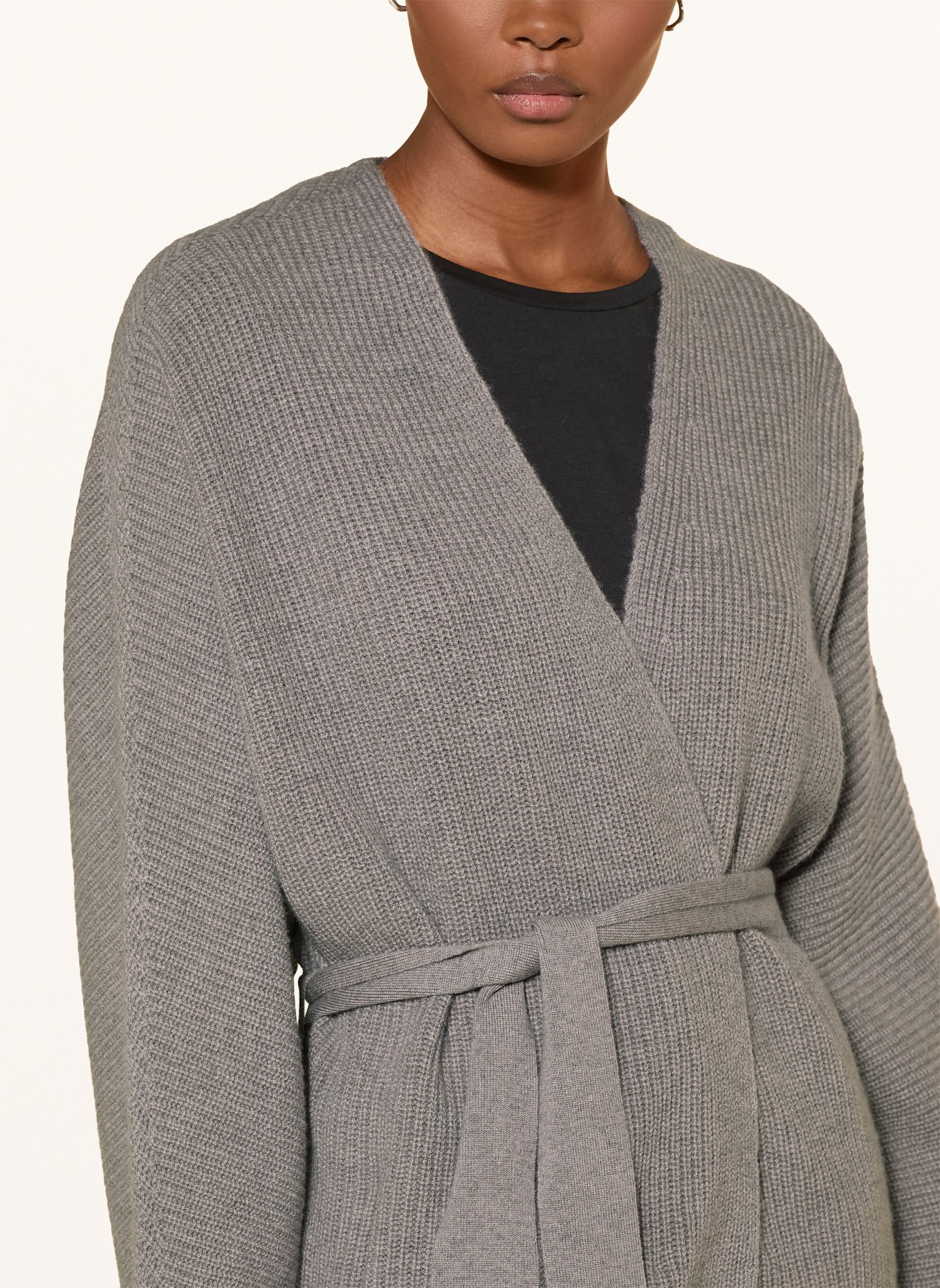 windsor. Knit wrap with cashmere: TAUPE