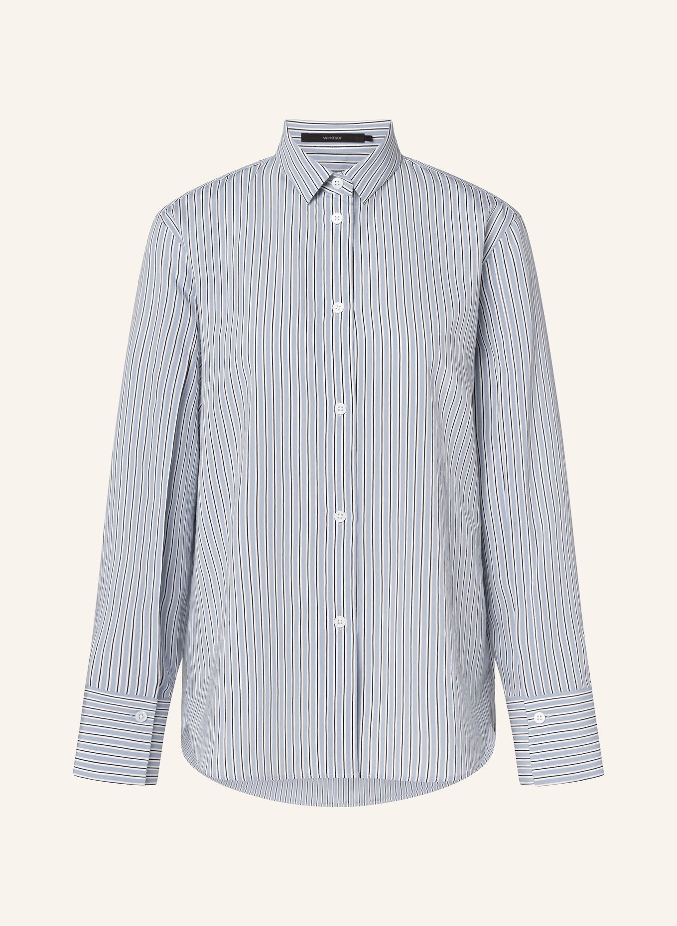 windsor. Shirt blouse: LIGHT BLUE / WHITE / BLACK