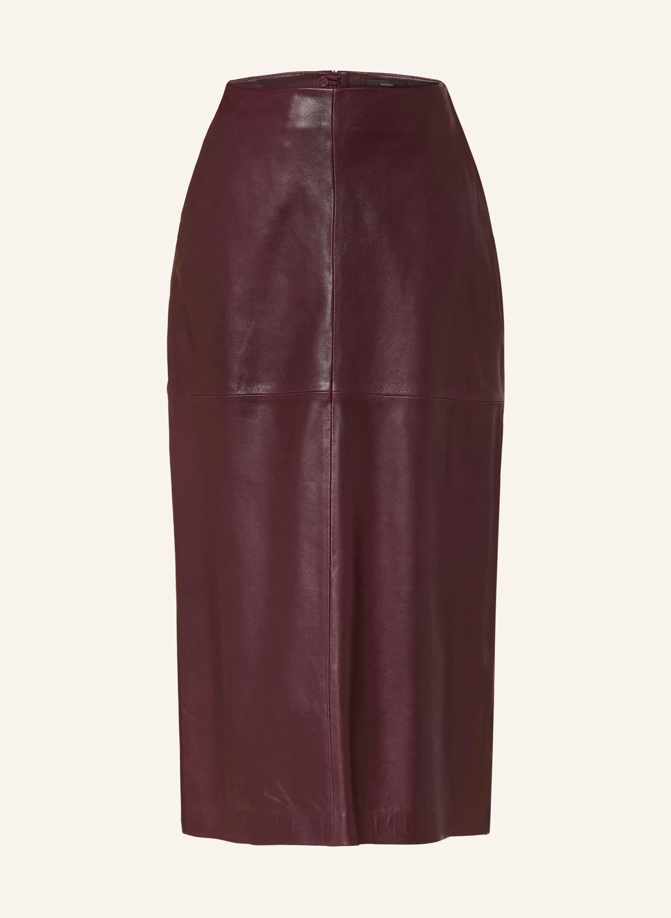 windsor. Jupe en cuir: LILAS FONCÉ