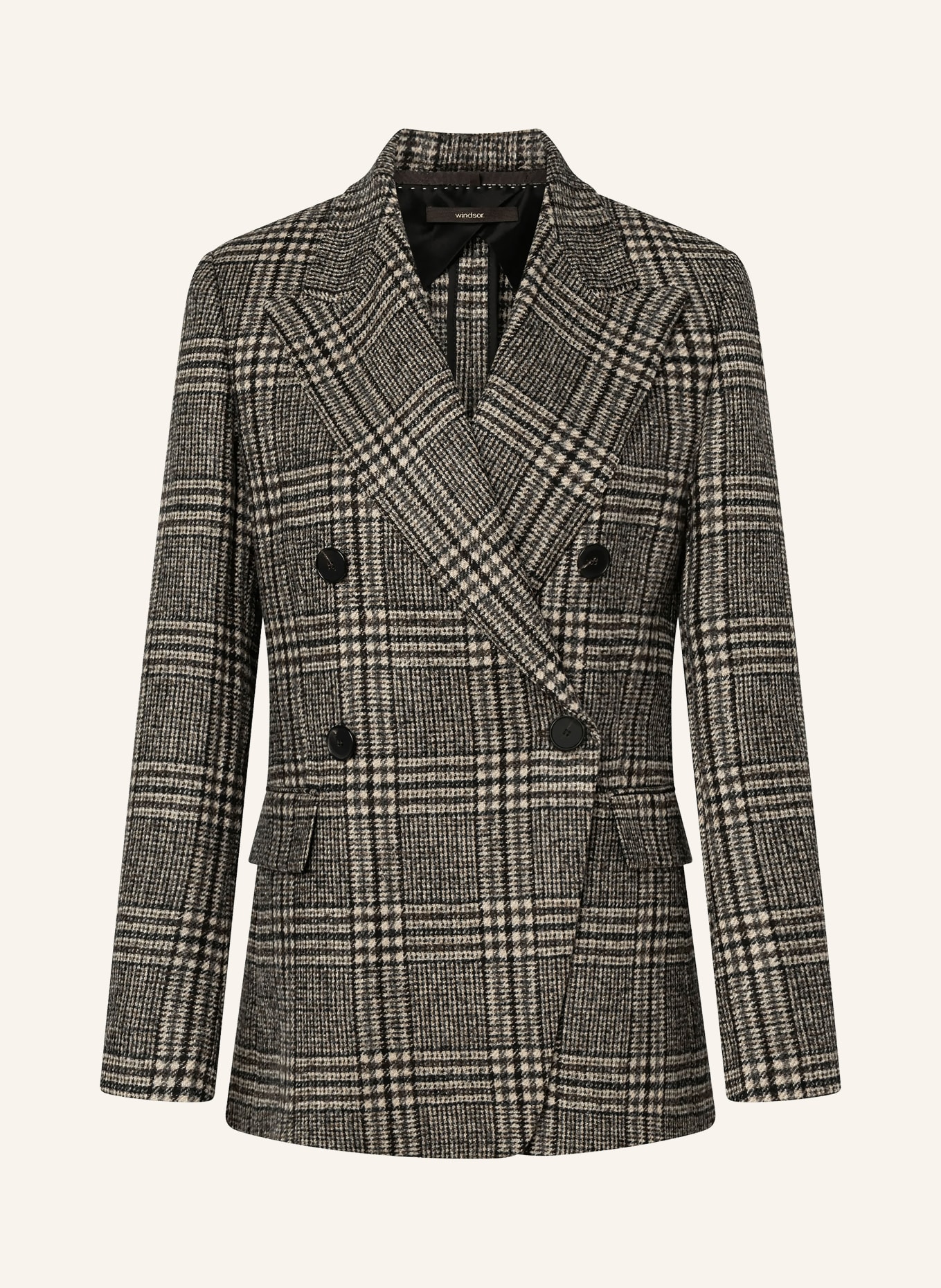 windsor. Blazer: LICHTBRUIN / LICHTGRIJS / ZWART