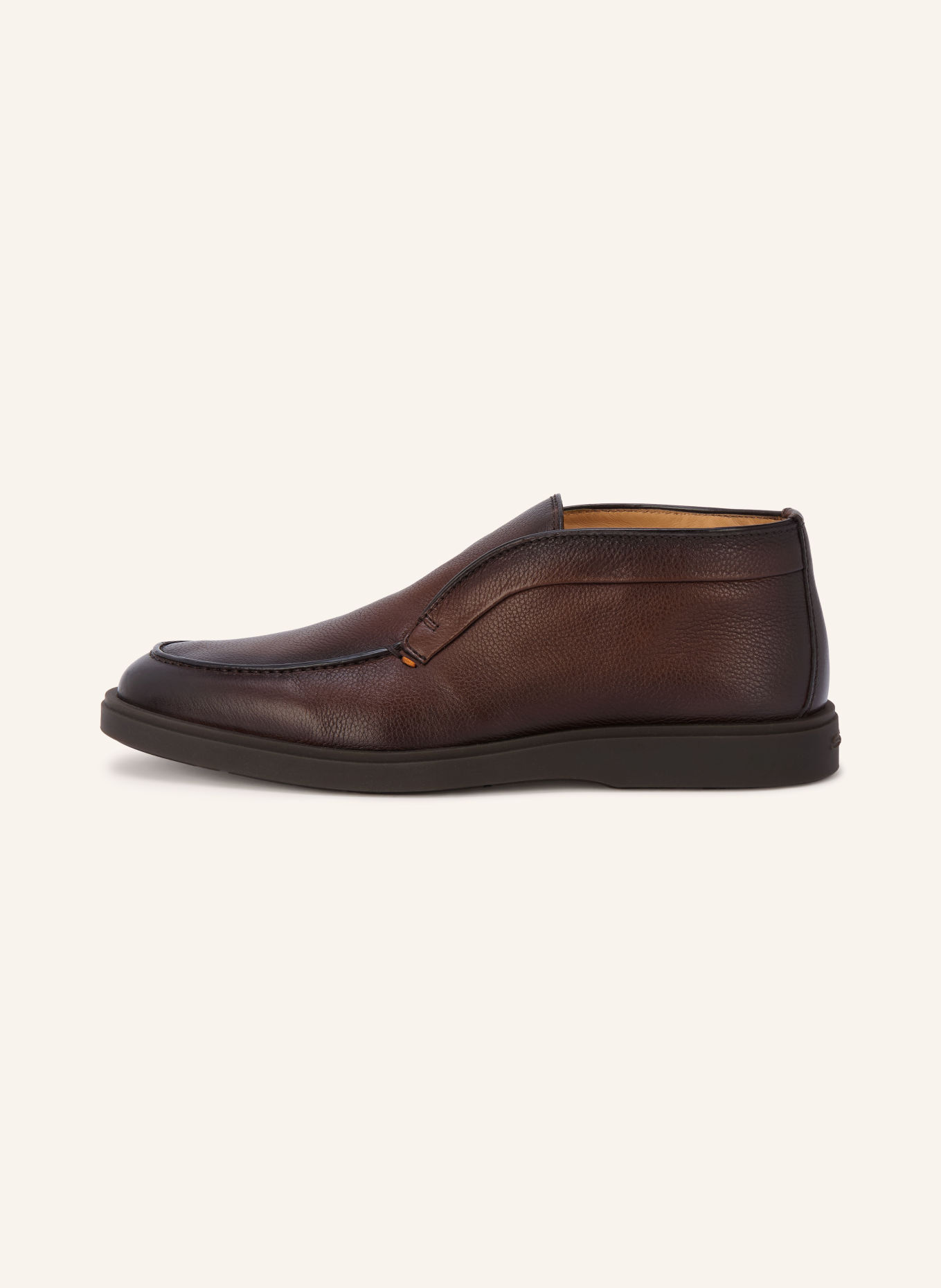 Santoni DRAGON Slip-ons: BROWN