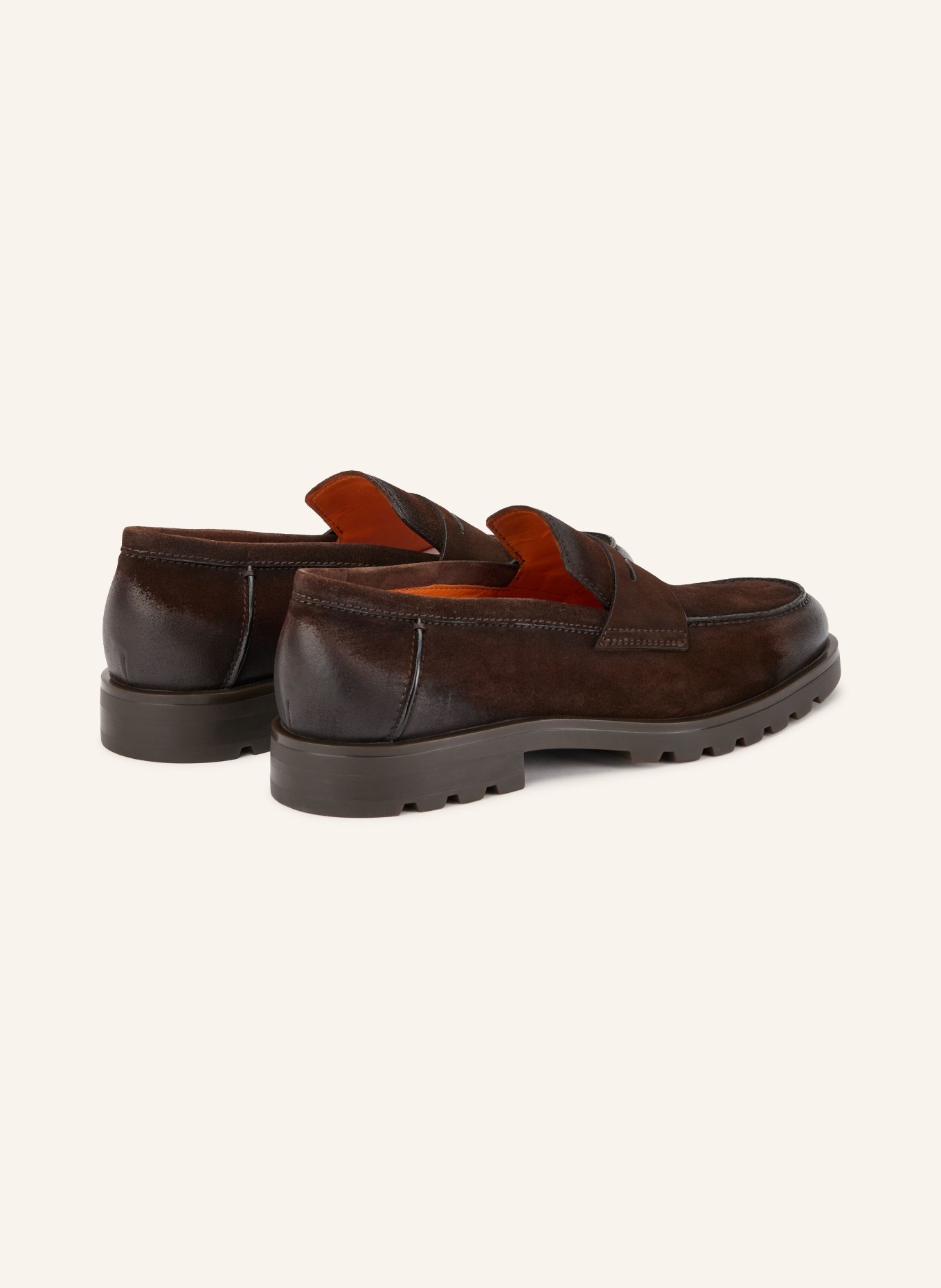 Santoni Penny-Loafer ROCK: DUNKELBRAUN