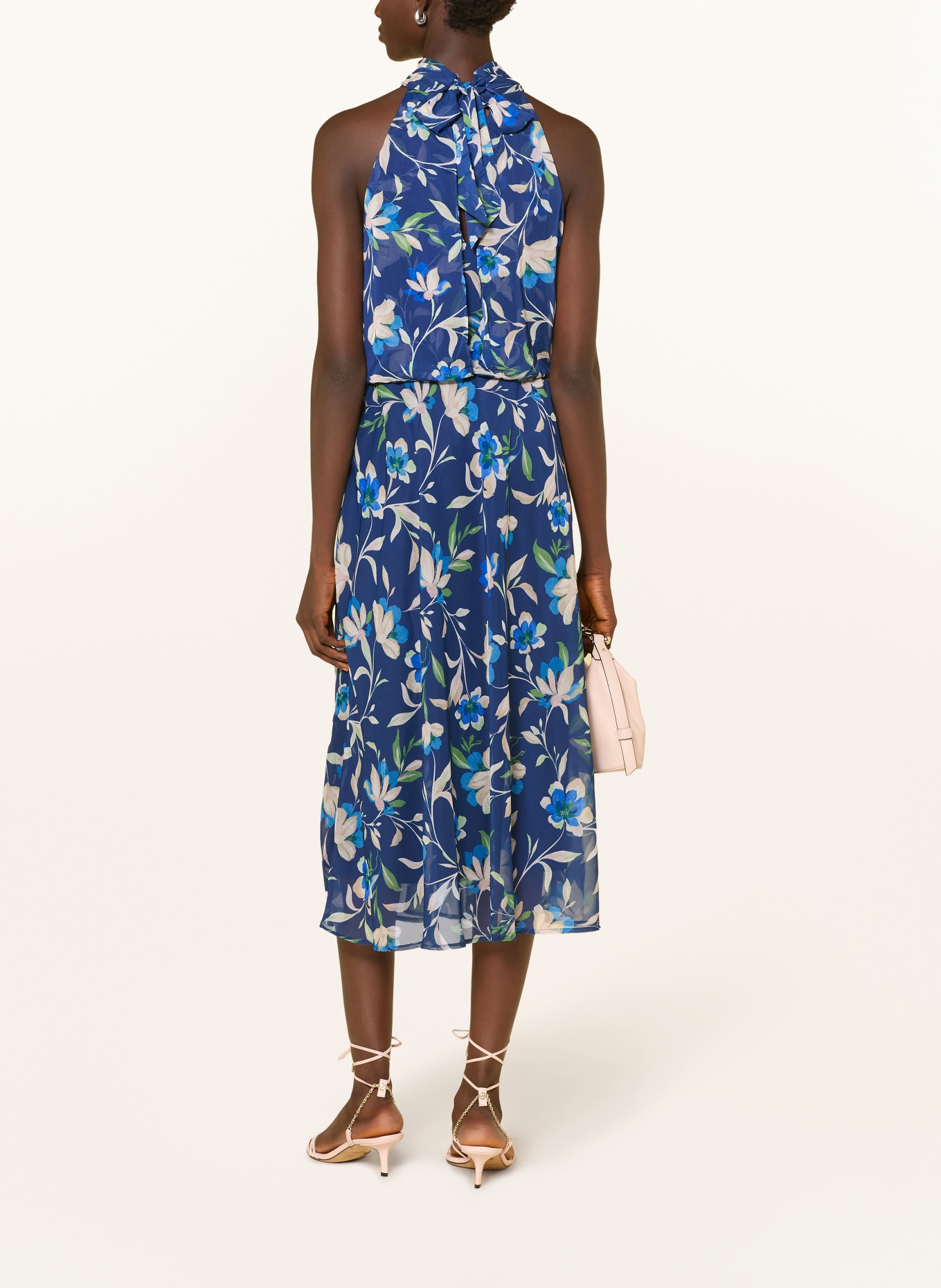 ADRIANNA PAPELL Cocktail dress: DARK BLUE / CREAM / GREEN