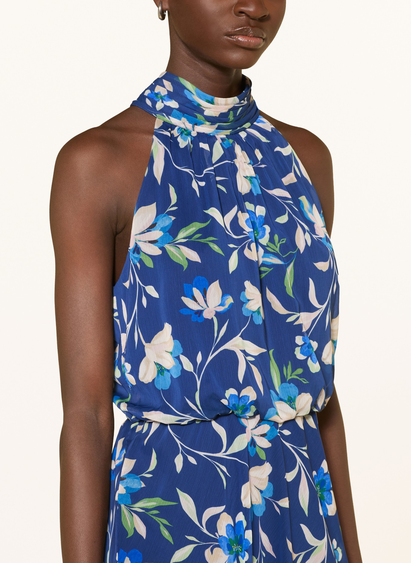 ADRIANNA PAPELL Cocktail dress: DARK BLUE / CREAM / GREEN
