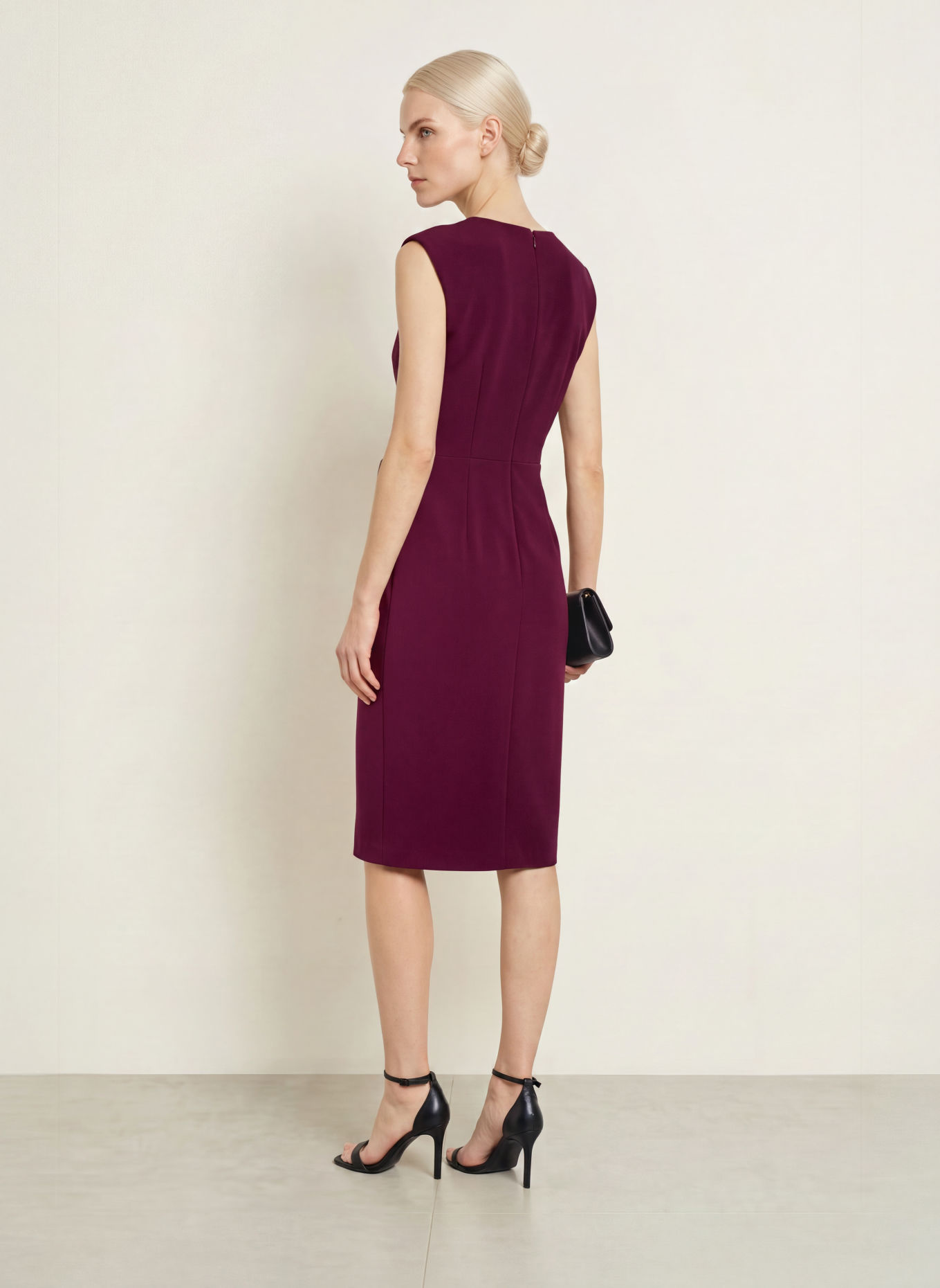 ADRIANNA PAPELL Robe de cocktail à volants: ROUGE FONCÉ