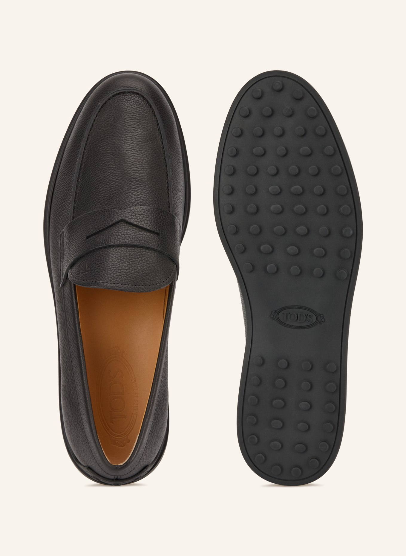 TOD'S Penny loafer: BLACK